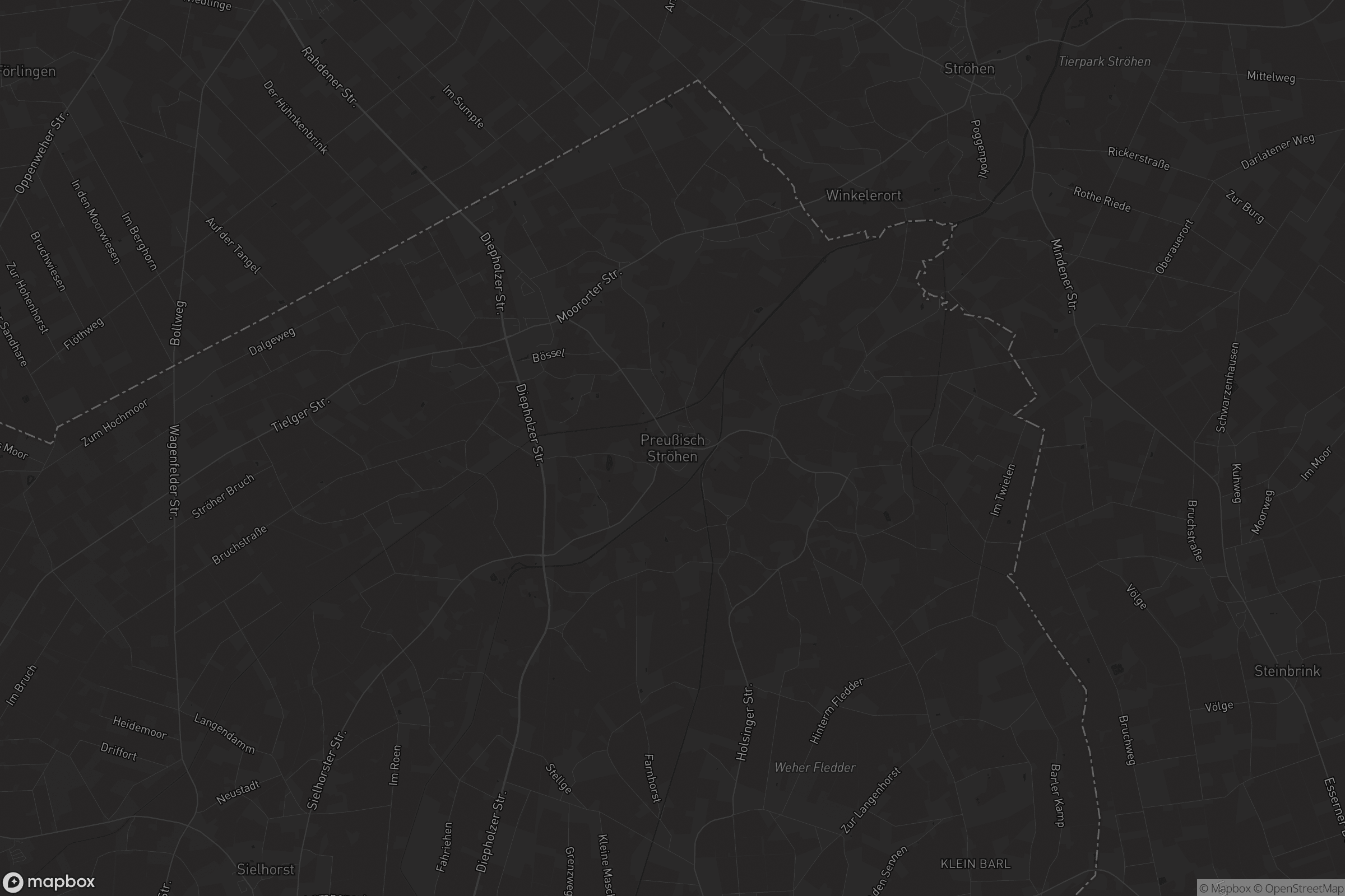 Karte von Preußisch Ströhen