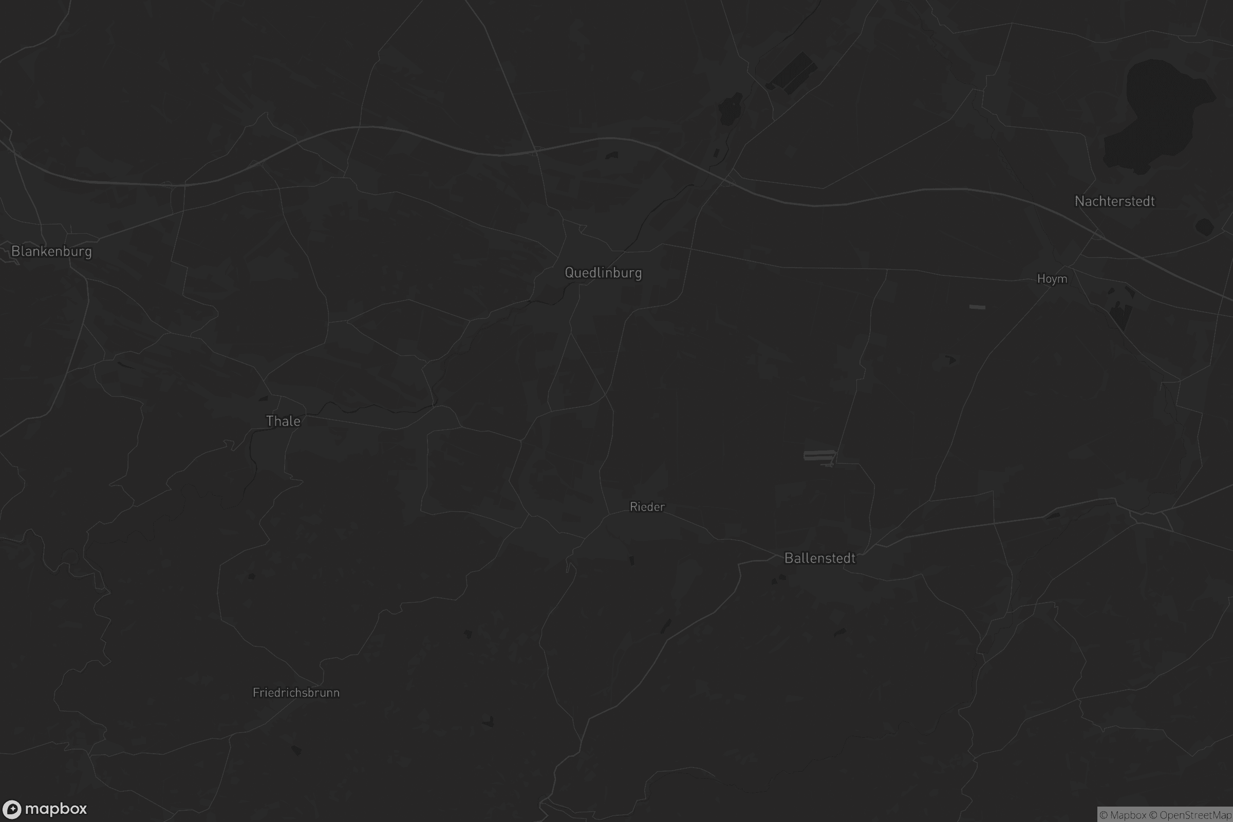 Karte von Quedlinburg