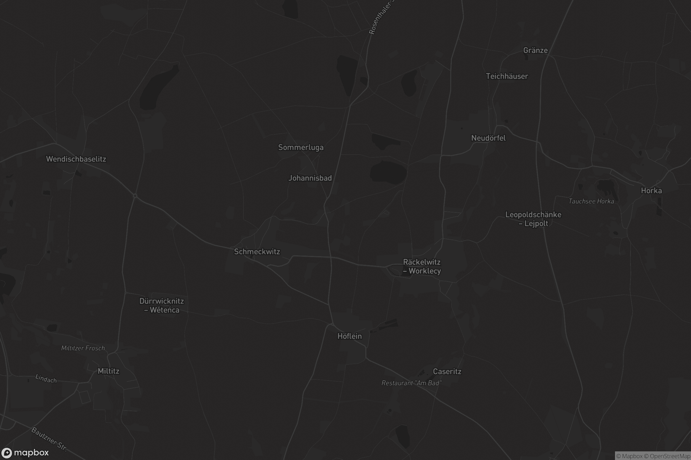 Karte von Räckelwitz - Worklecy