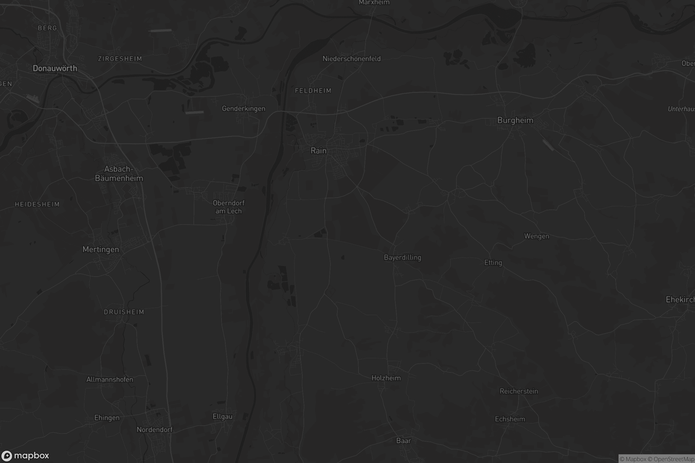 Karte von Rain (Schwaben)