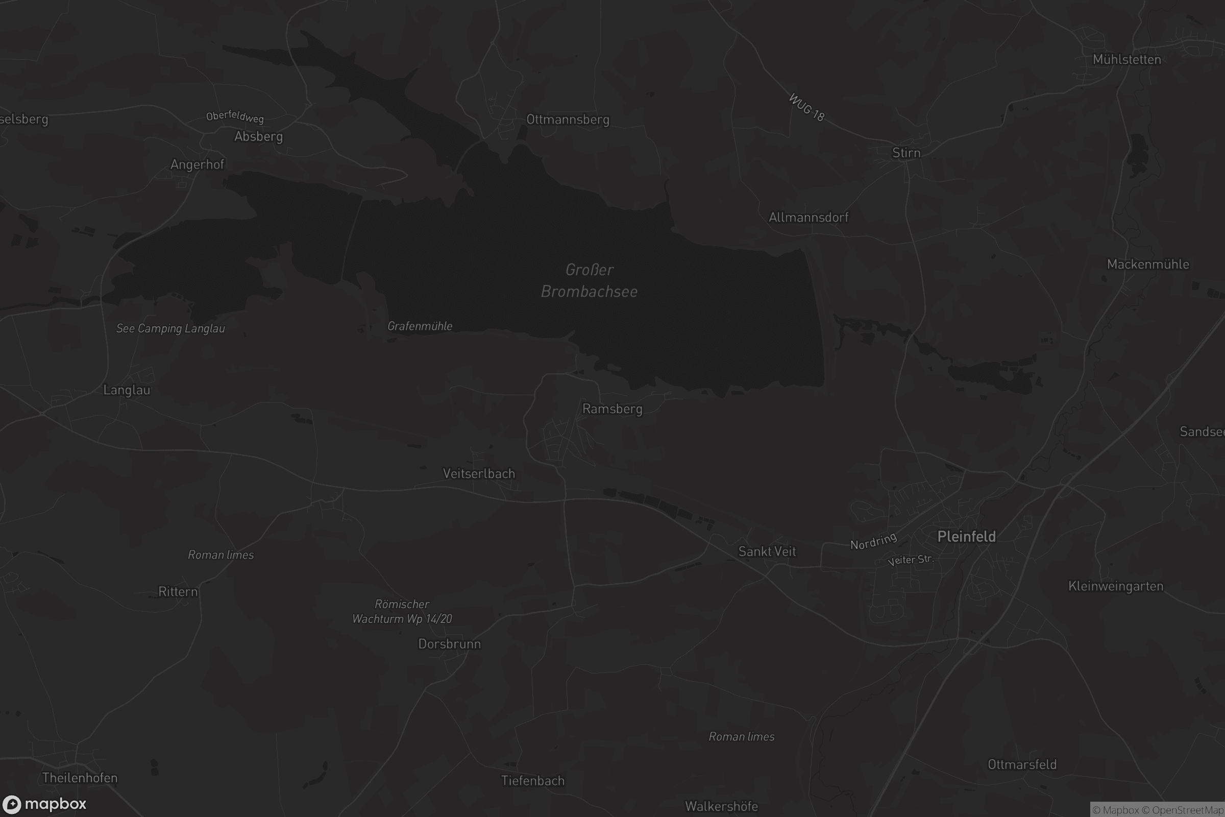 Karte von Ramsberg am Brombachsee