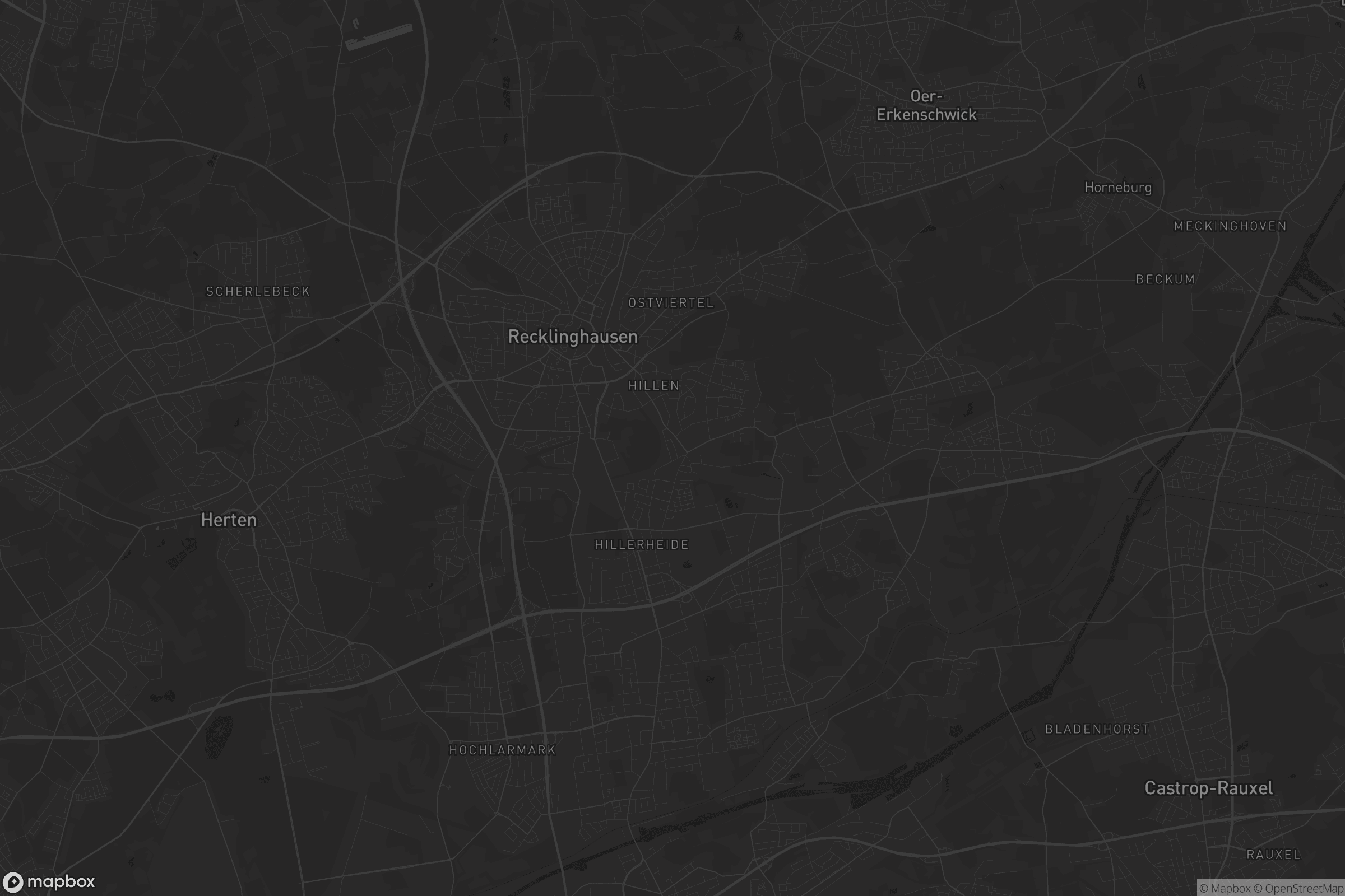 Karte von Recklinghausen