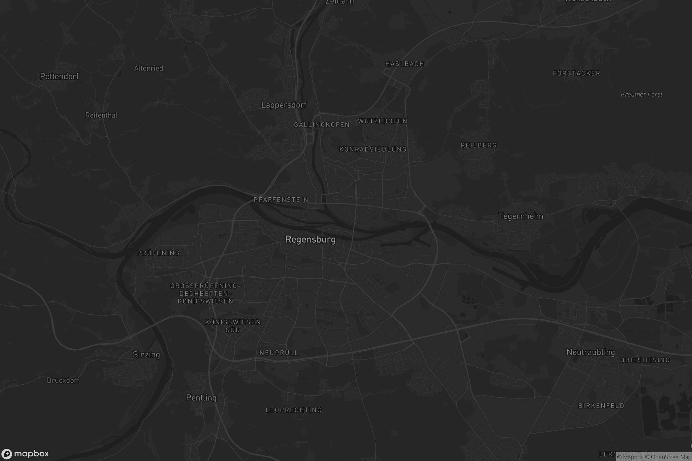 Karte von Regensburg