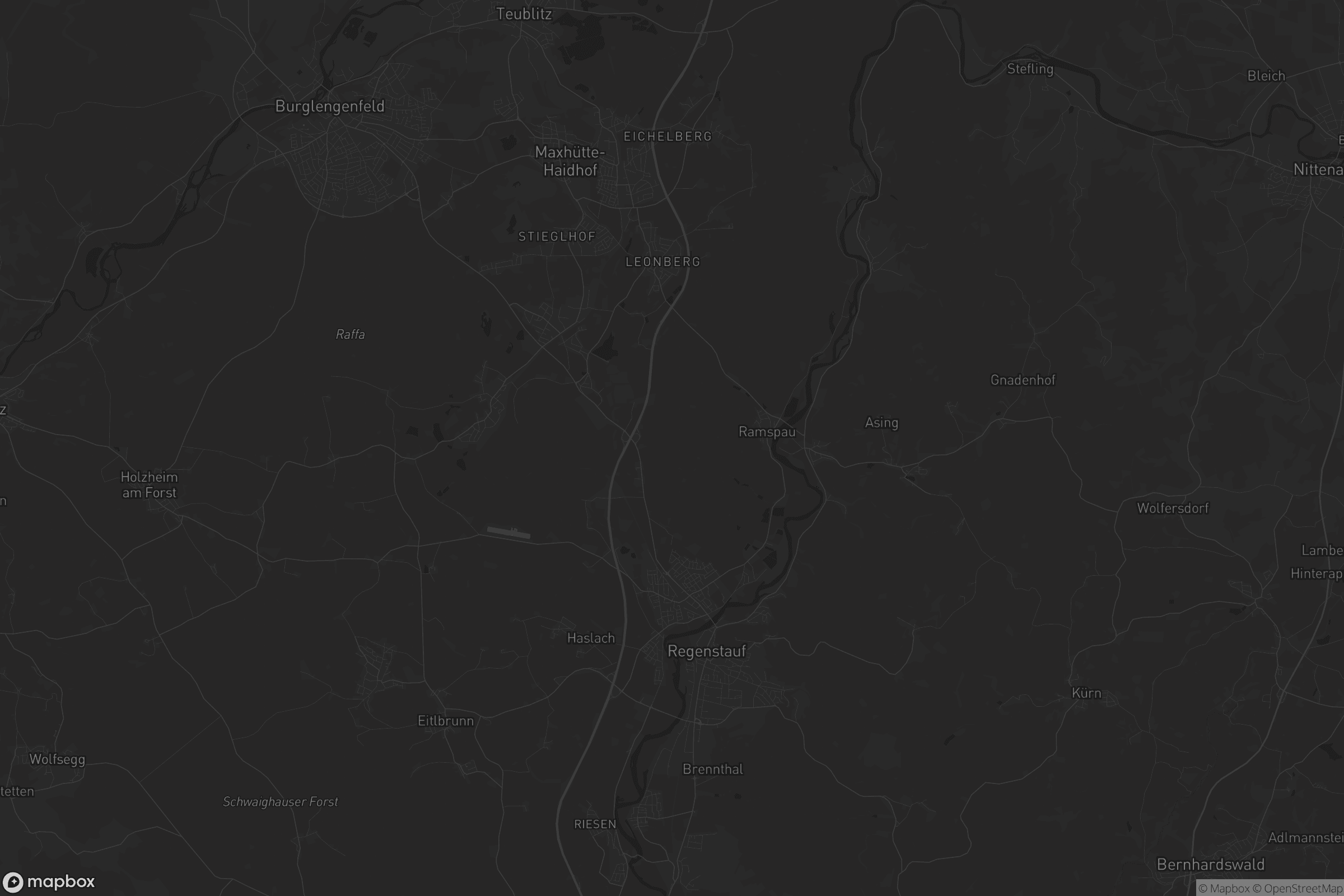 Karte von Regenstauf