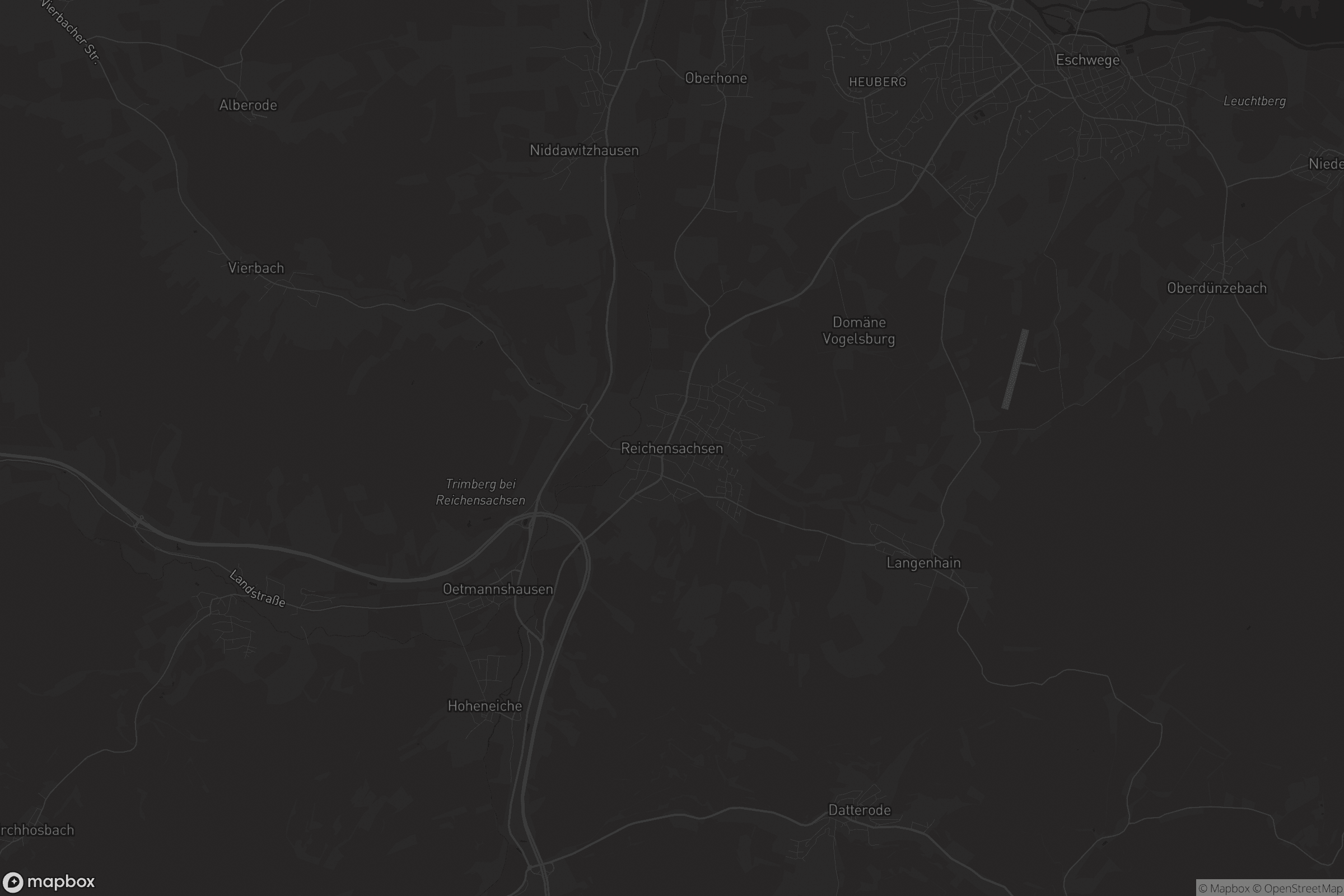 Karte von Reichensachsen