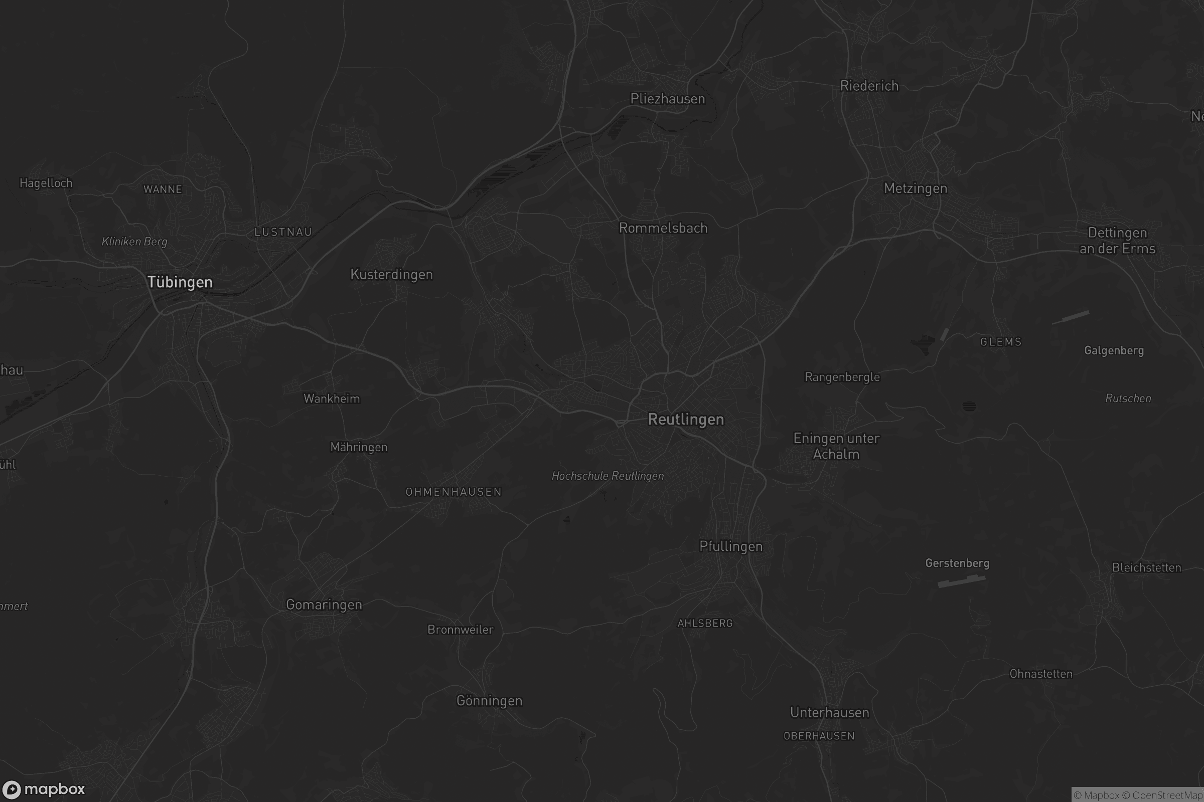 Karte von Reutlingen
