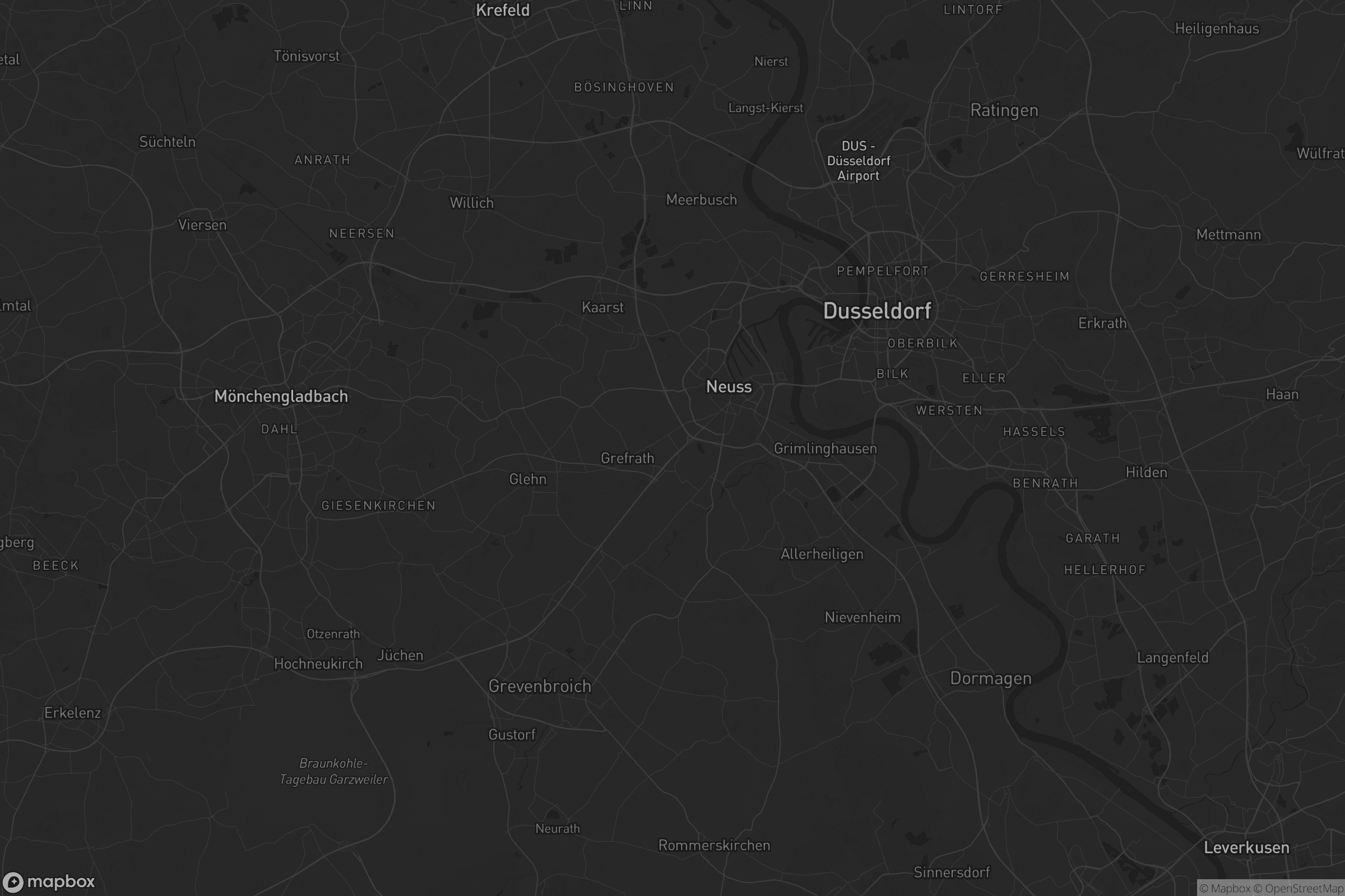 Karte von Rhein-Kreis Neuss