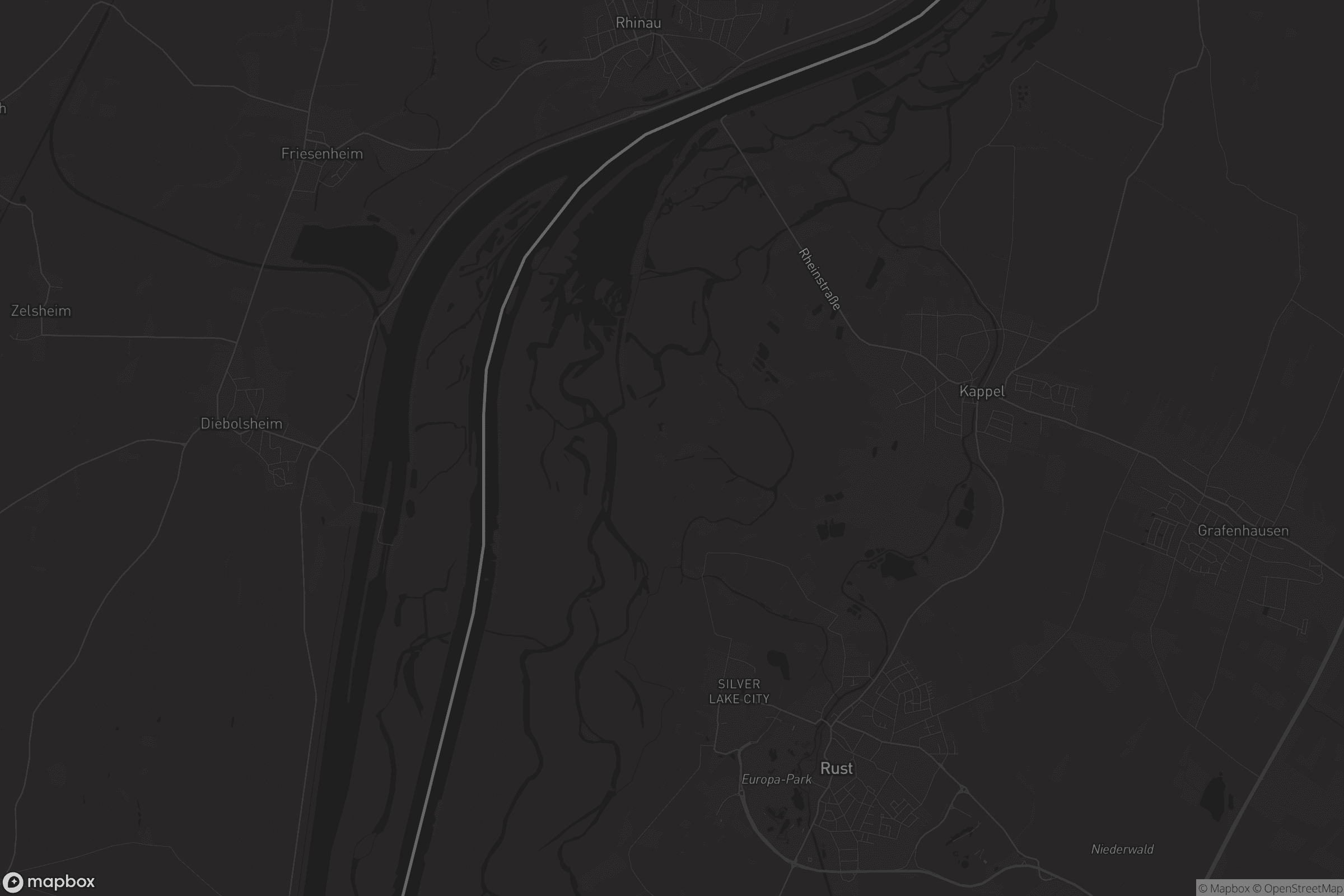 Karte von Rheinau (gemeindefreies Gebiet)