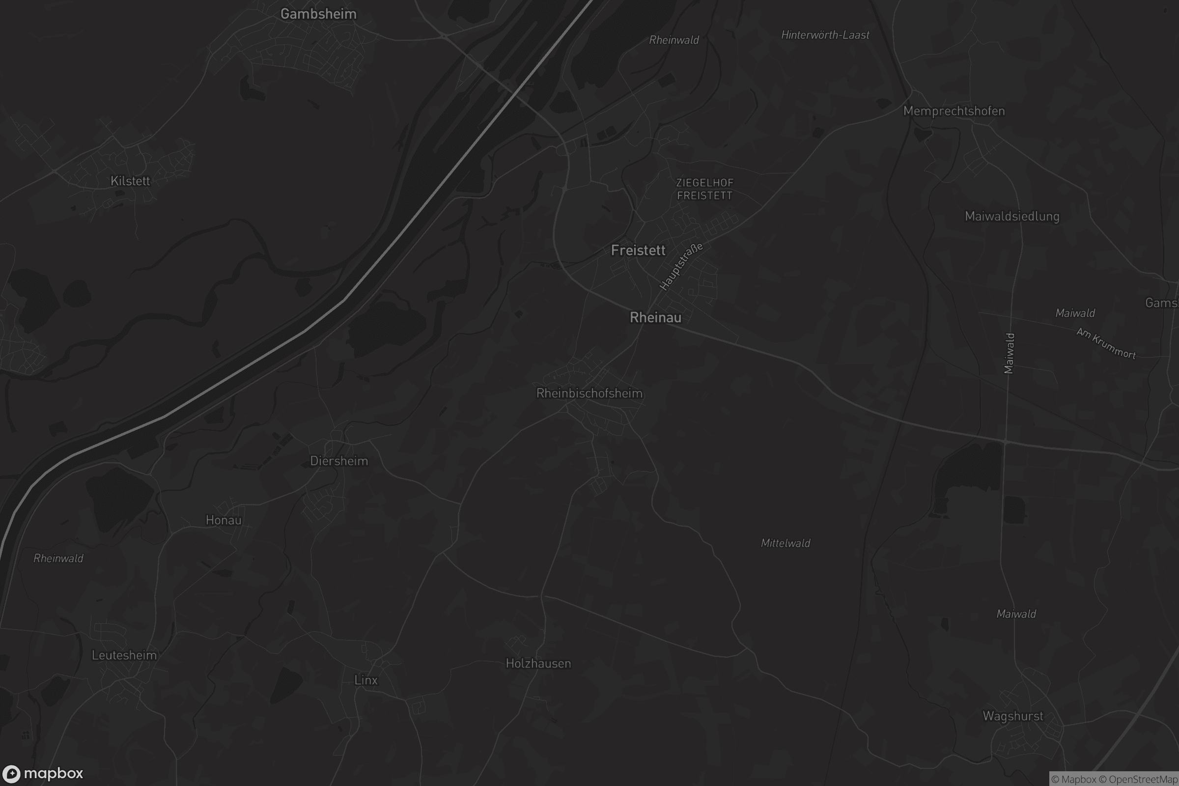 Karte von Rheinbischofsheim