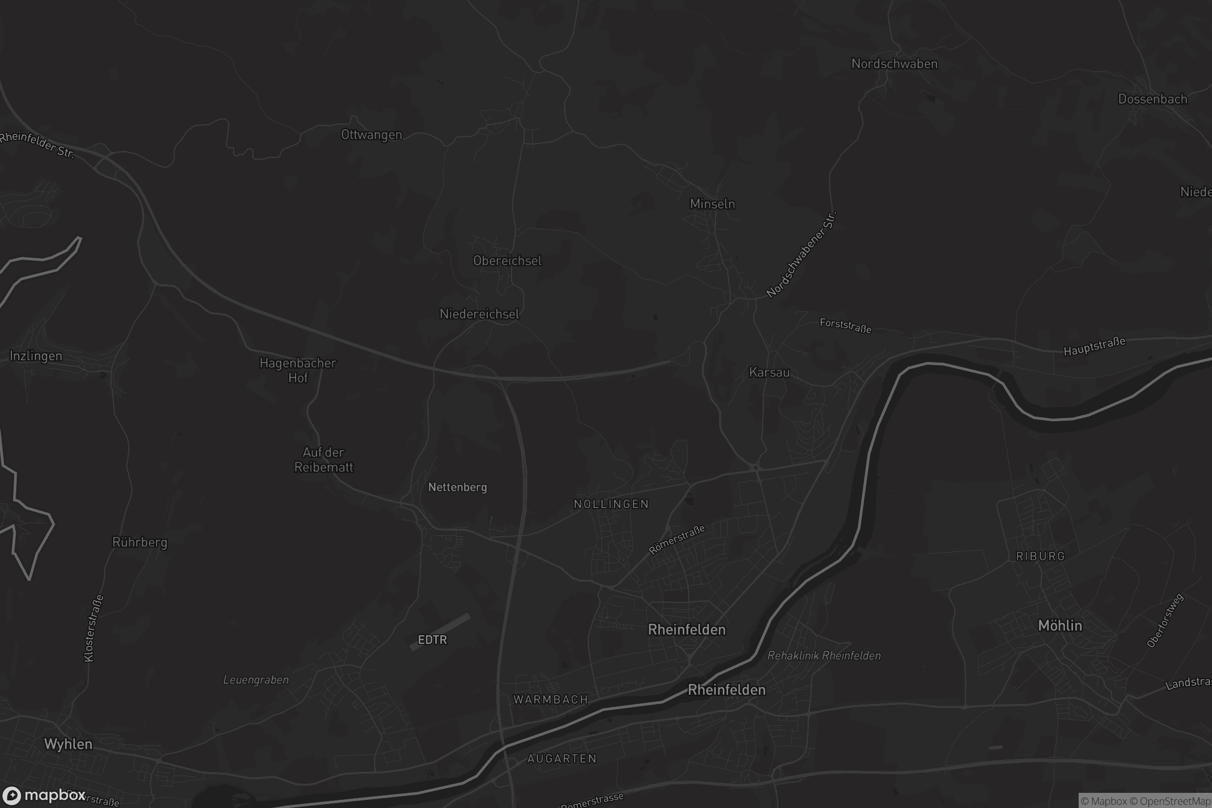 Karte von Rheinfelden (Baden)