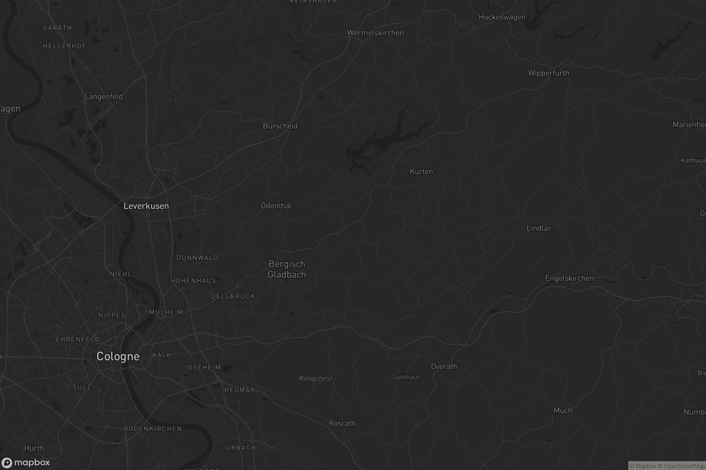 Karte von Rheinisch-Bergischer Kreis