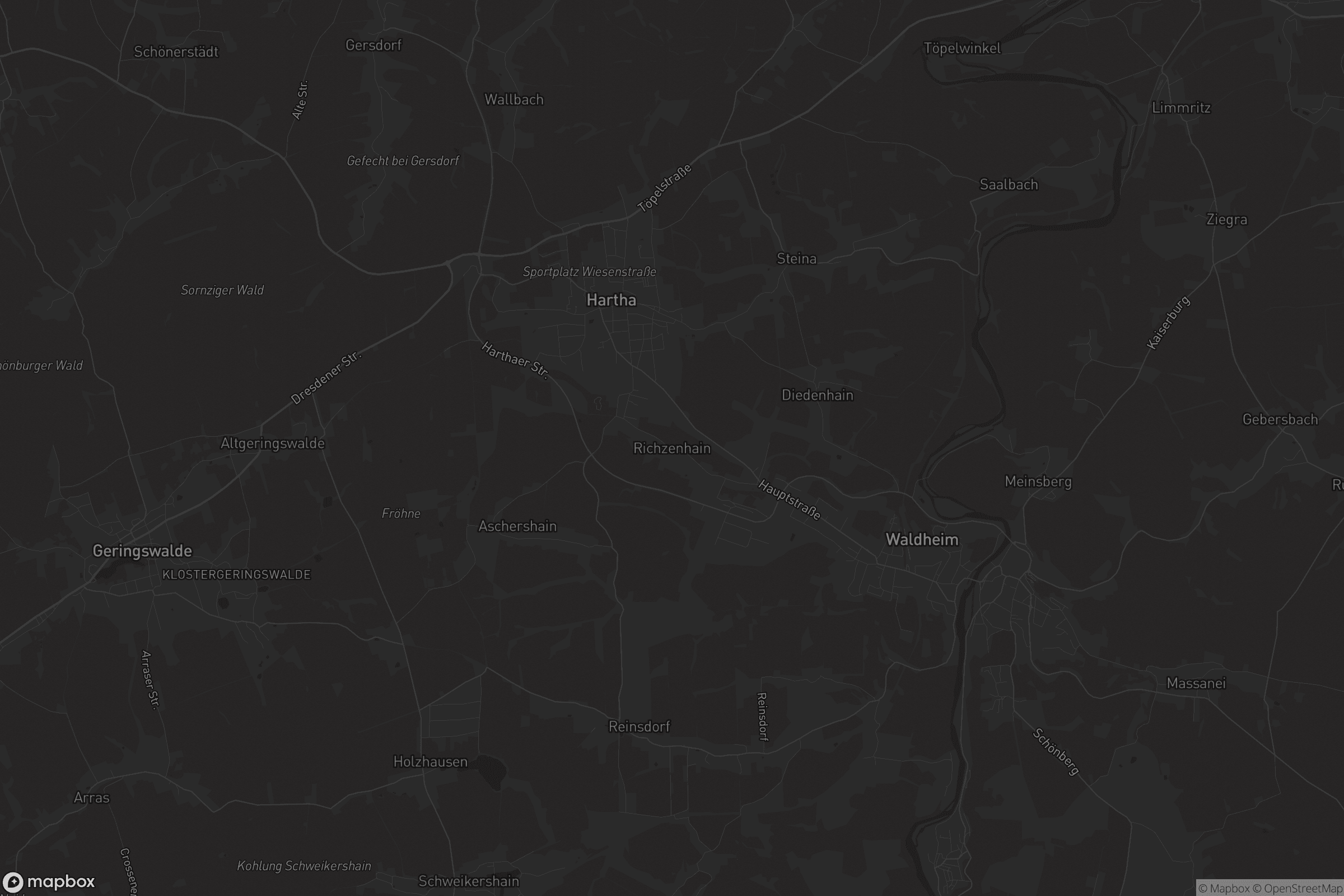 Karte von Richzenhain