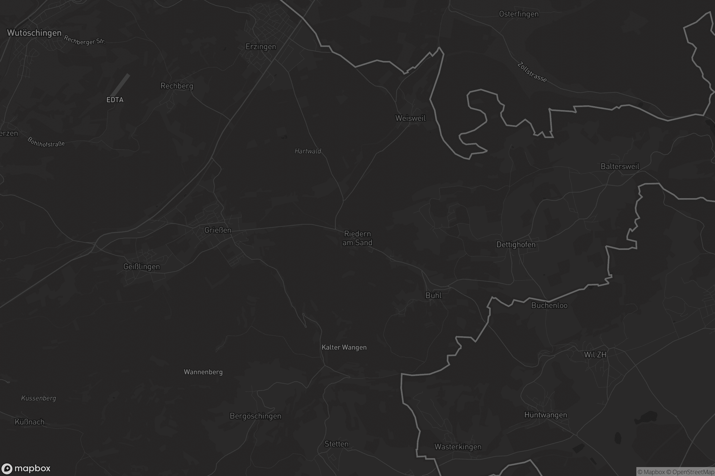 Karte von Riedern am Sand