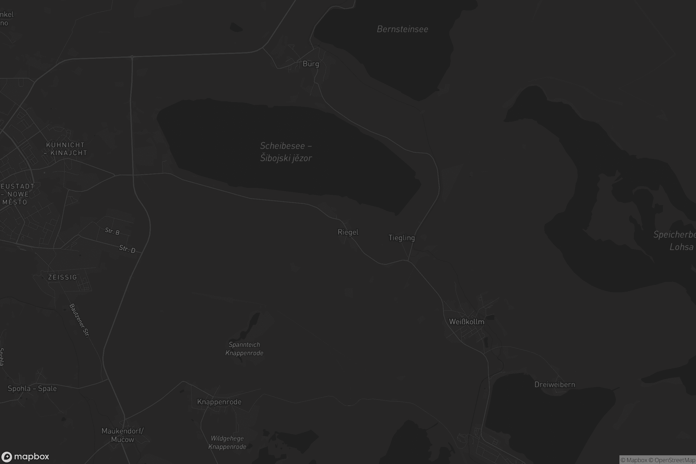 Karte von Riegel - Roholń