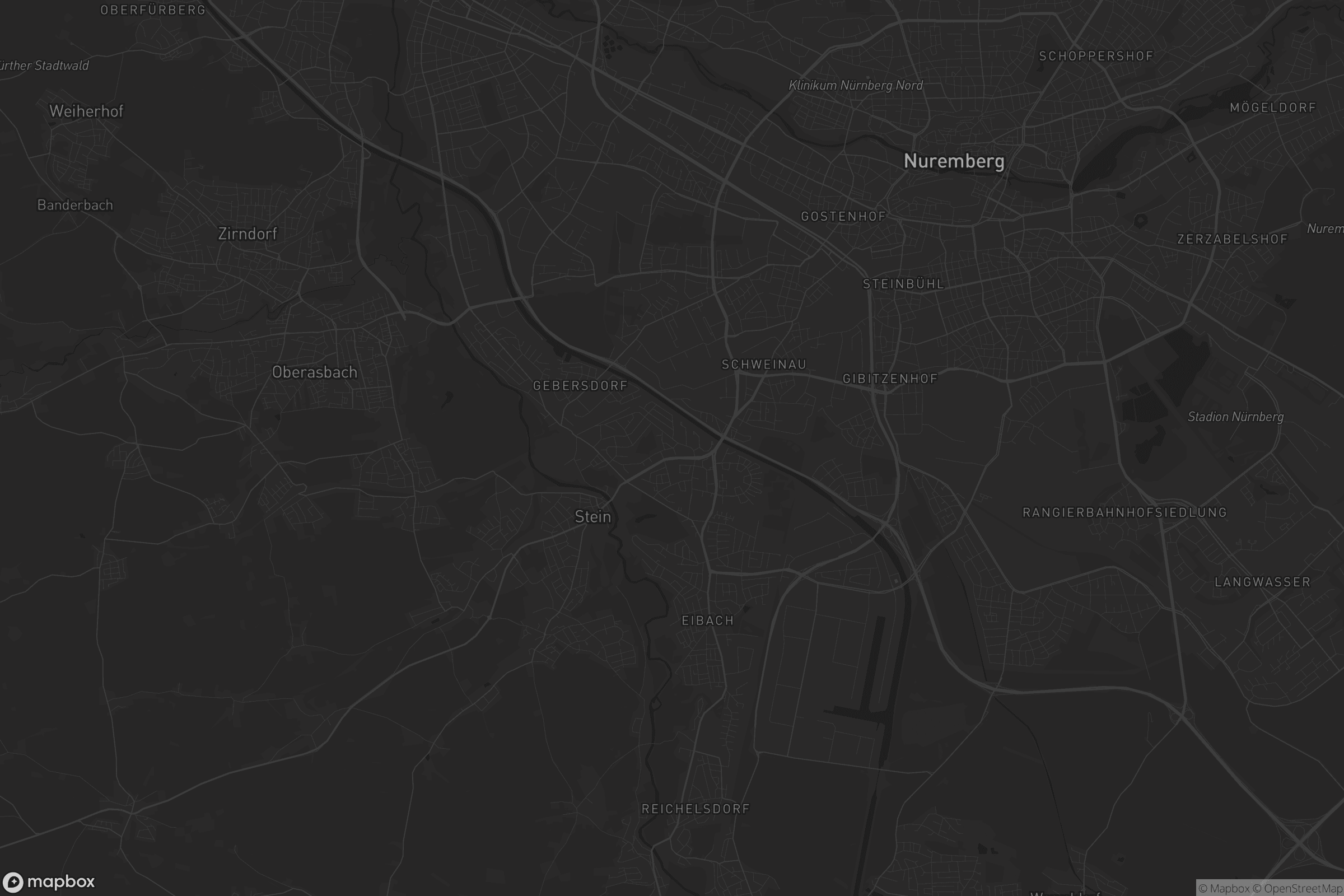 Karte von Röthenbach bei Schweinau