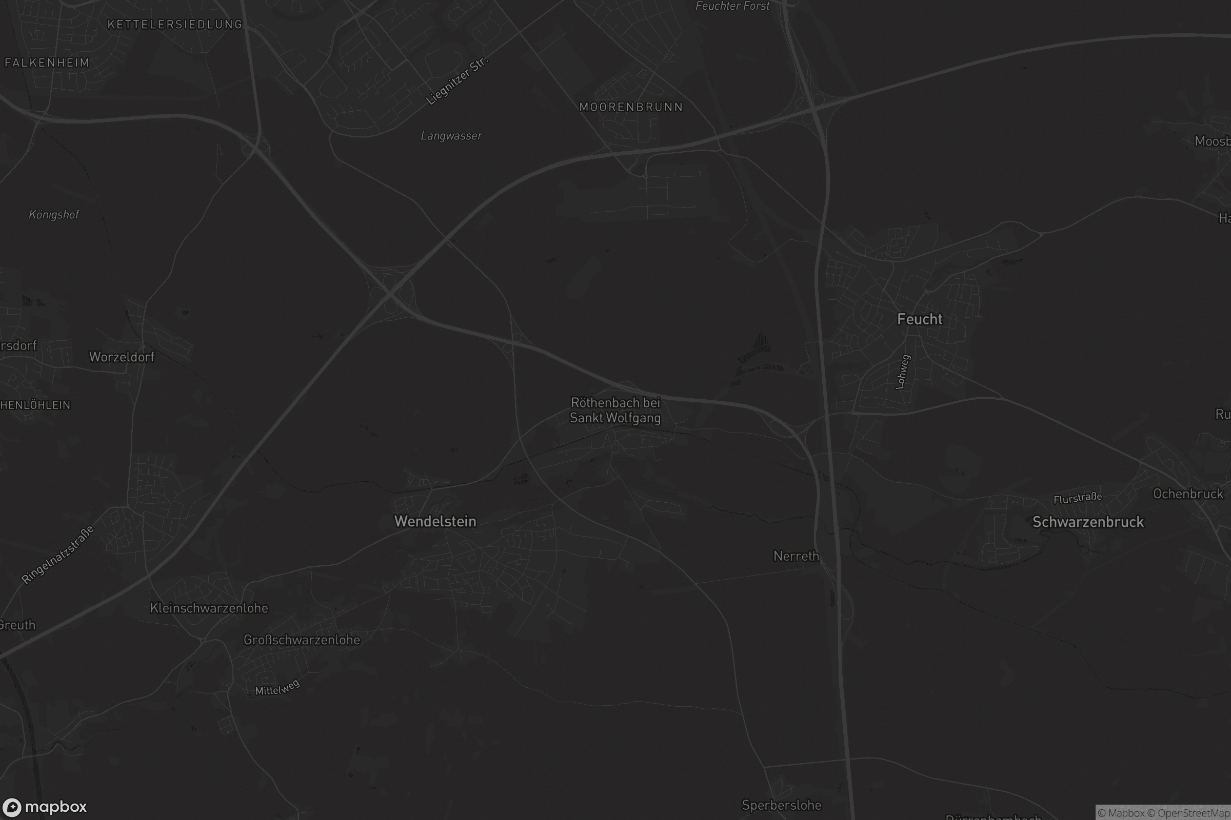 Karte von Röthenbach bei St. Wolfgang