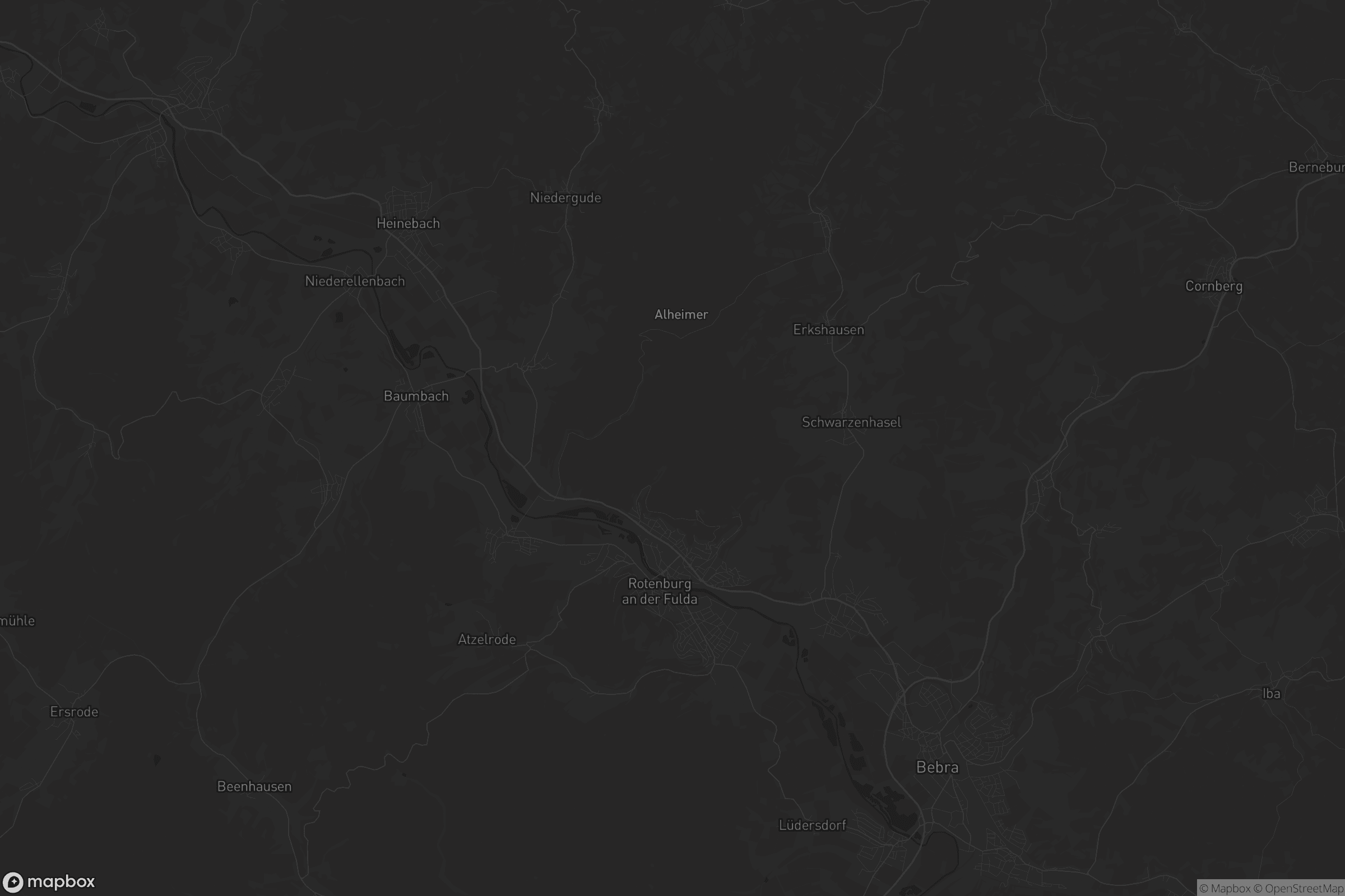 Karte von Rotenburg an der Fulda