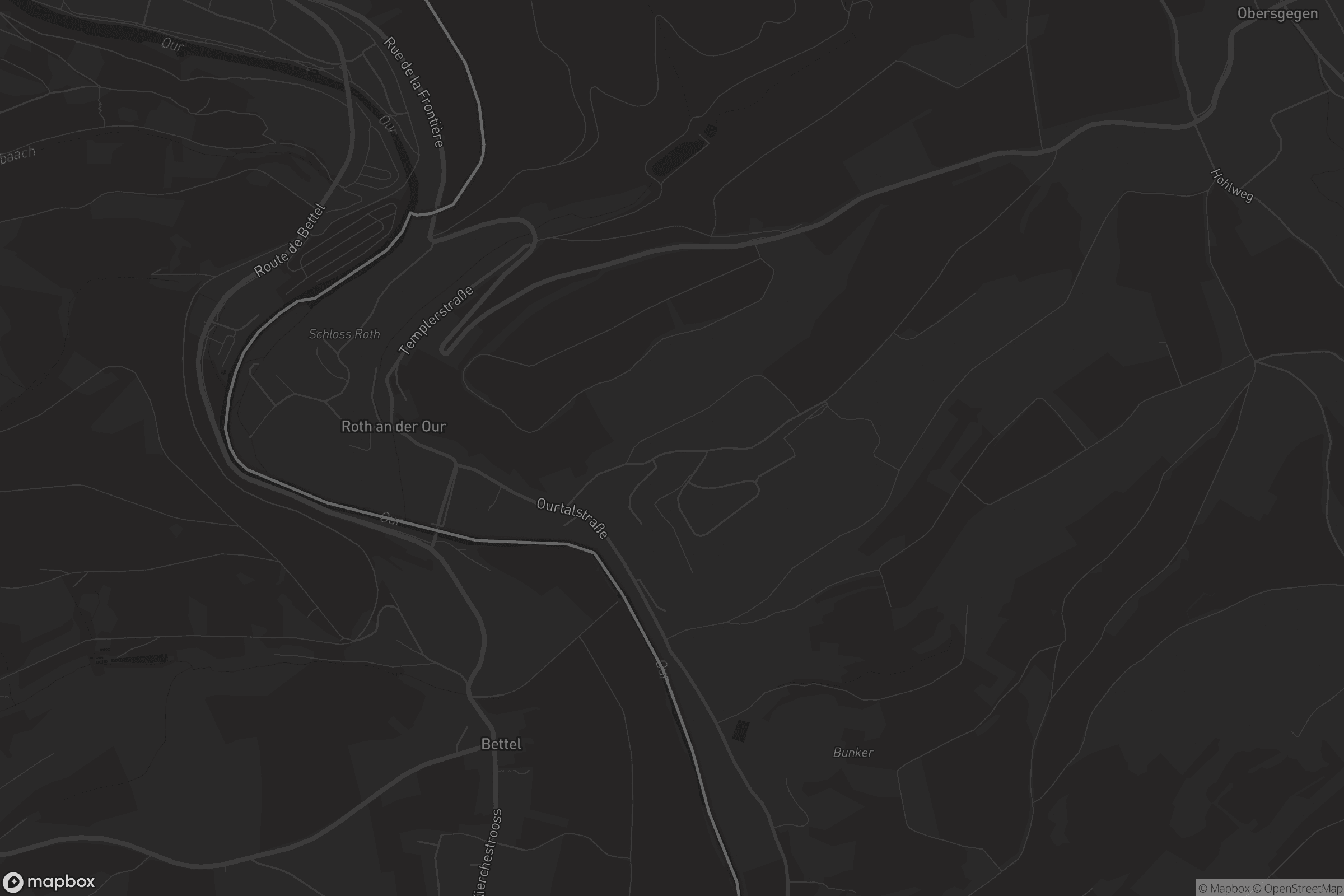 Karte von Roth an der Our