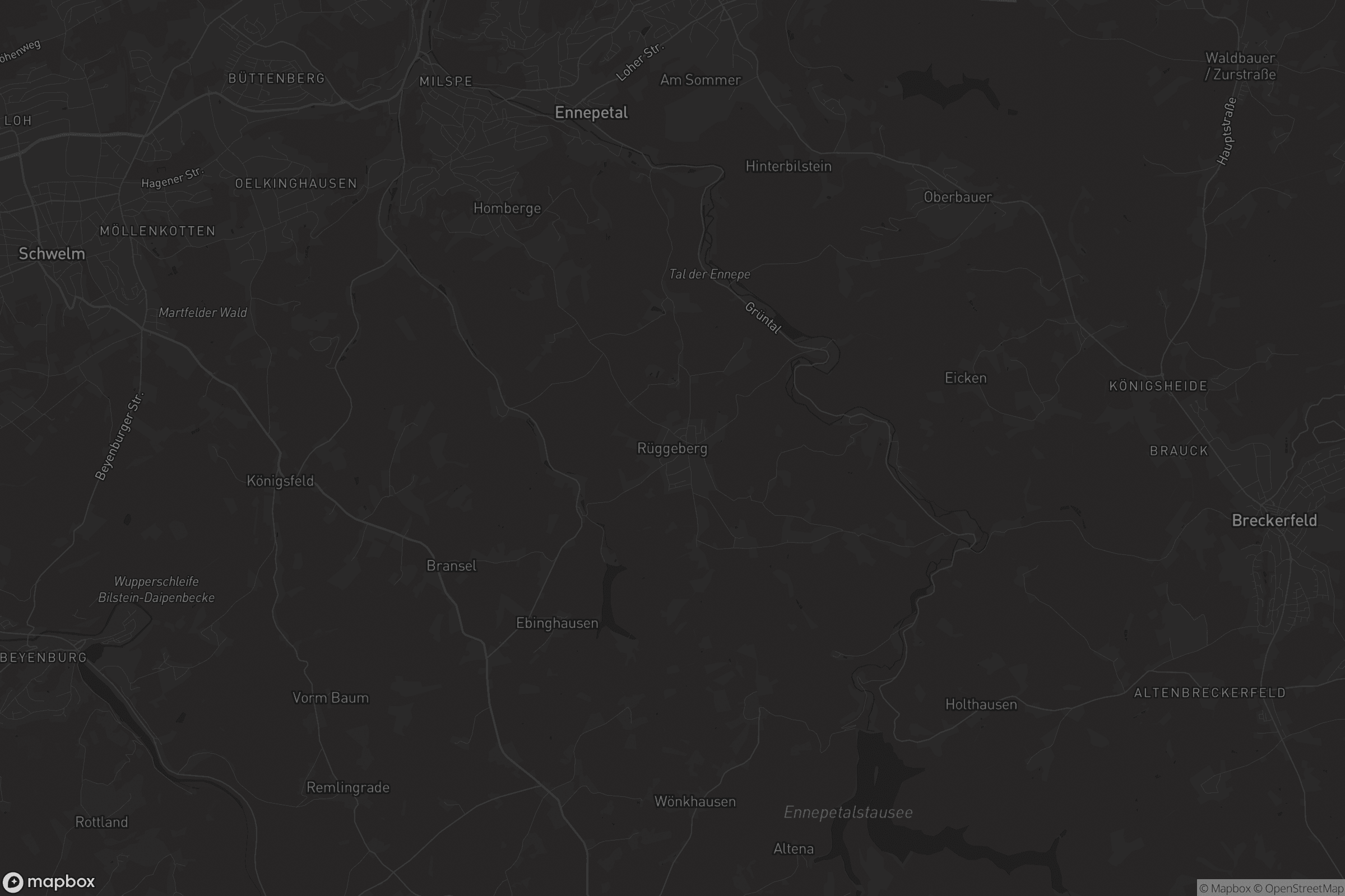 Karte von Rüggeberg