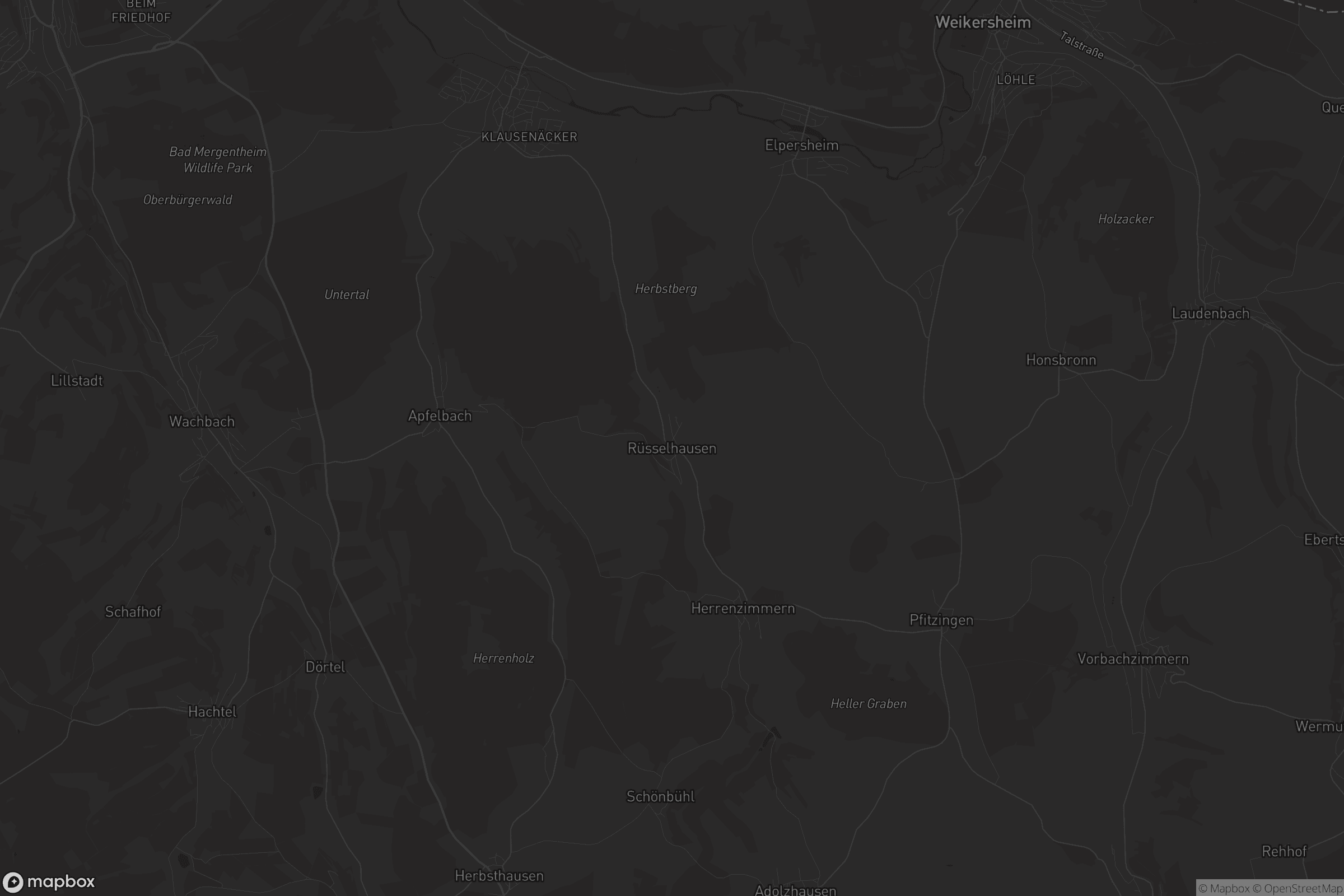 Karte von Rüsselhausen