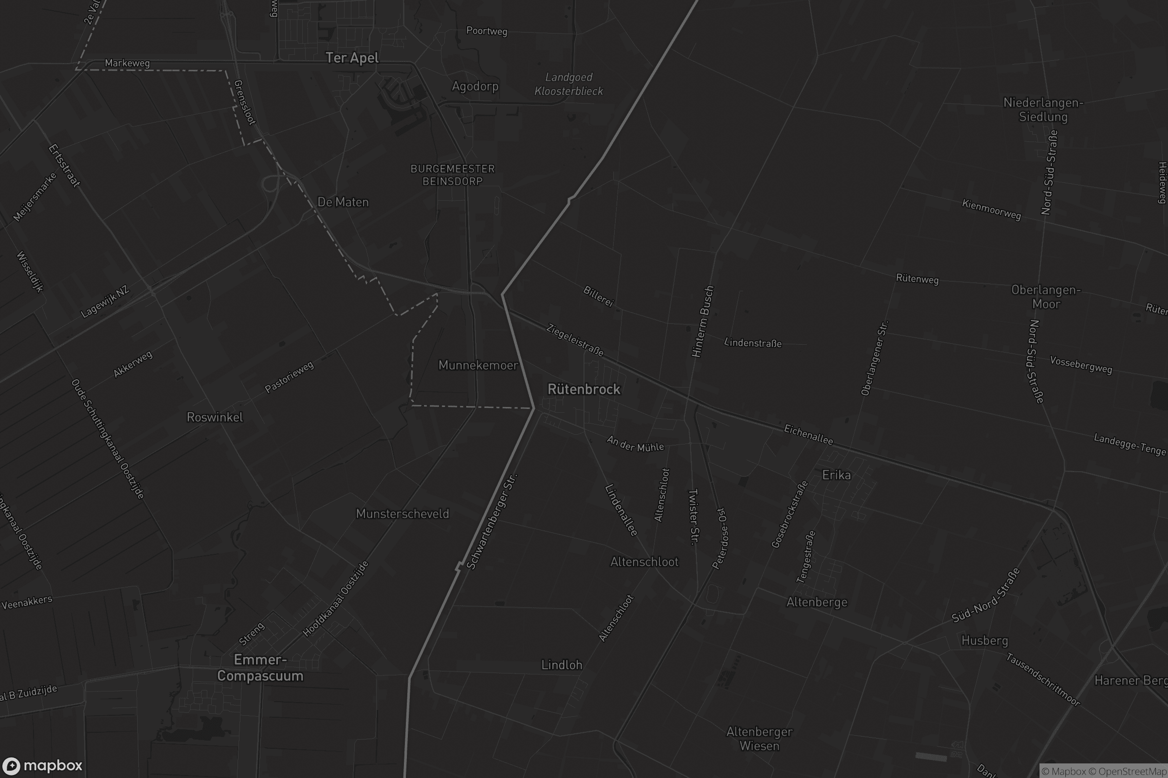 Karte von Rütenbrock