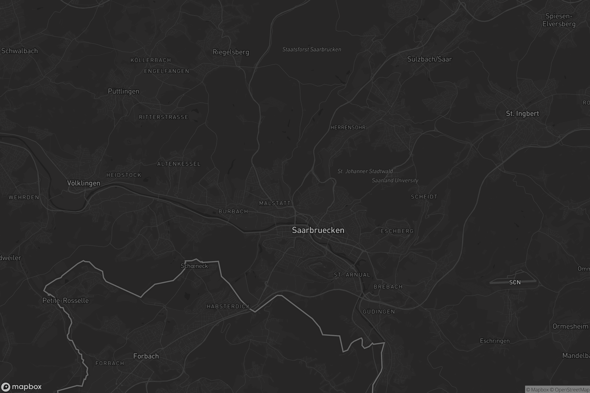 Karte von Saarbrücken