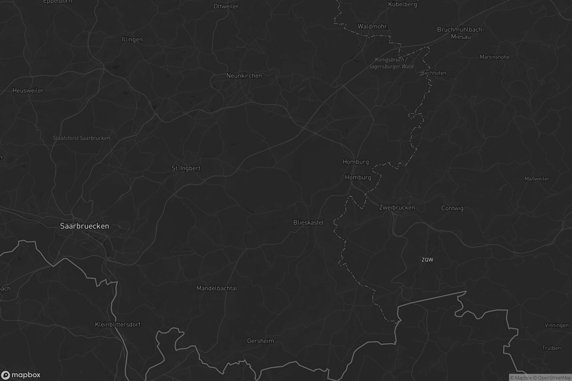 Karte von Saarpfalz-Kreis