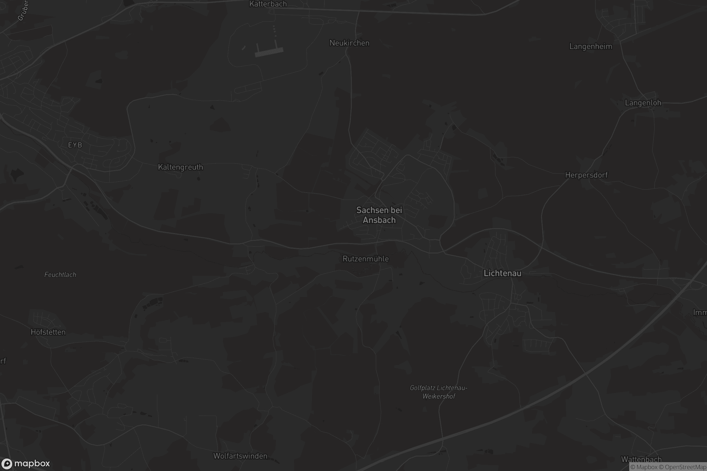 Karte von Sachsen bei Ansbach