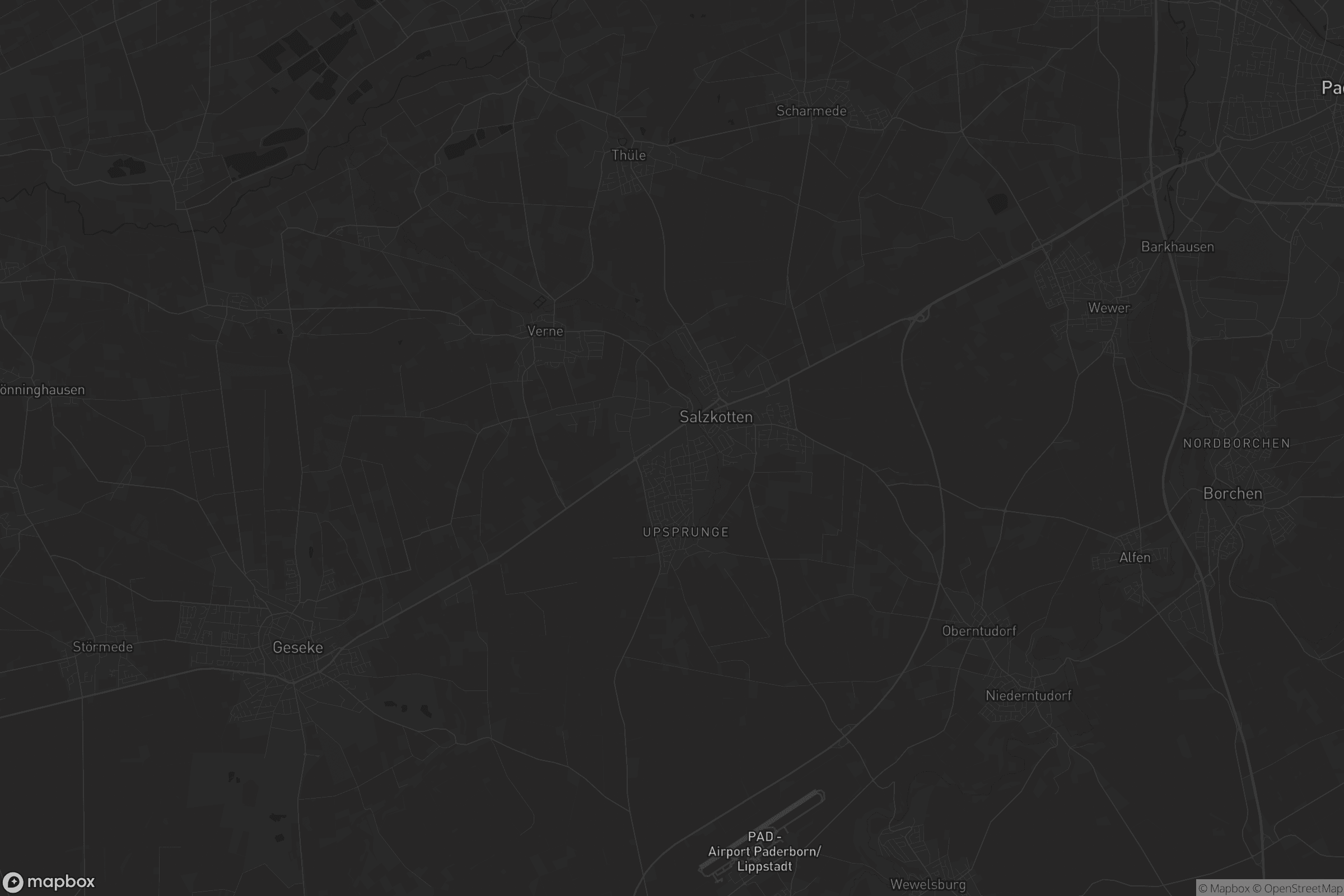 Karte von Salzkotten