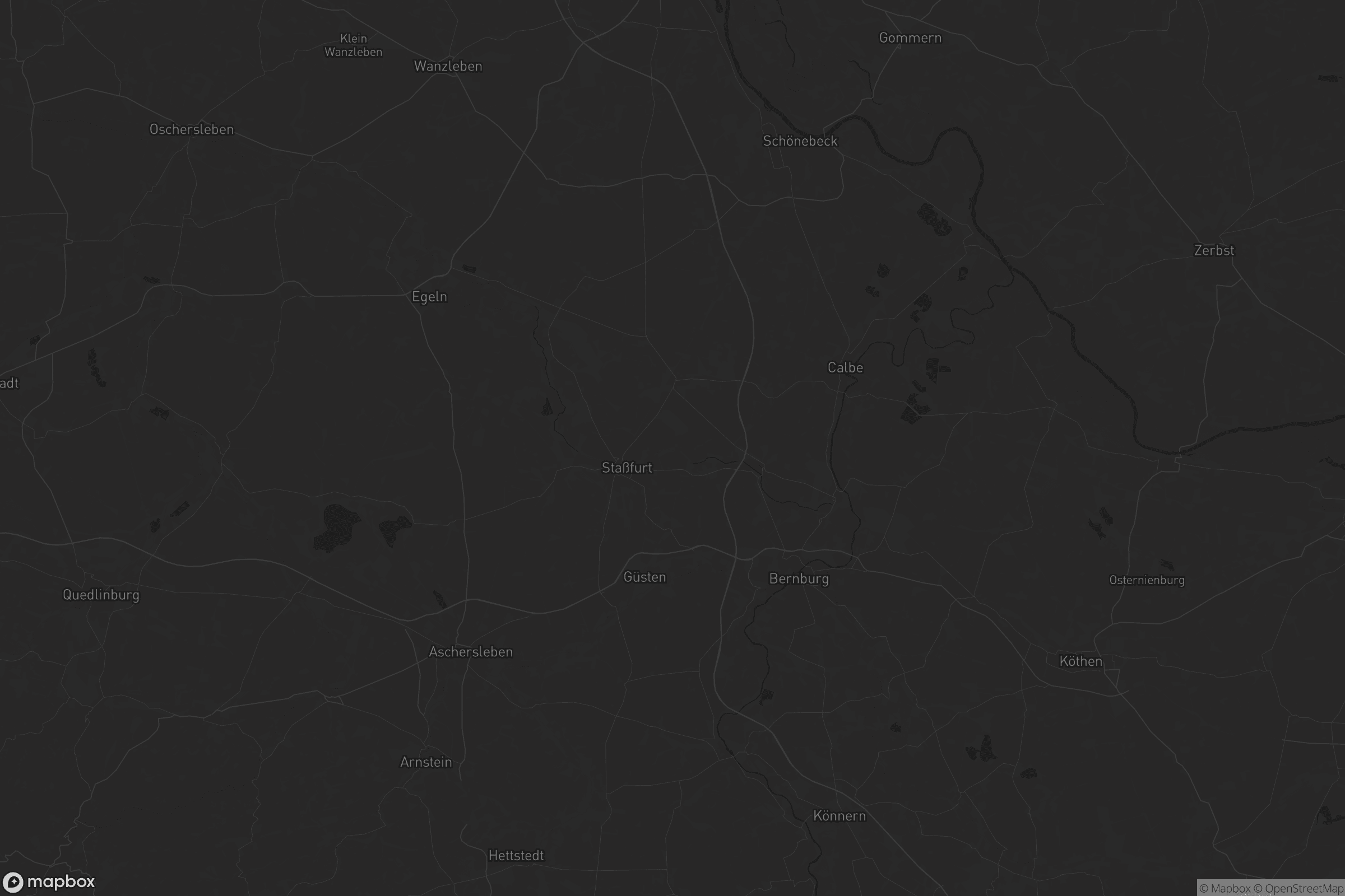 Karte von Salzlandkreis