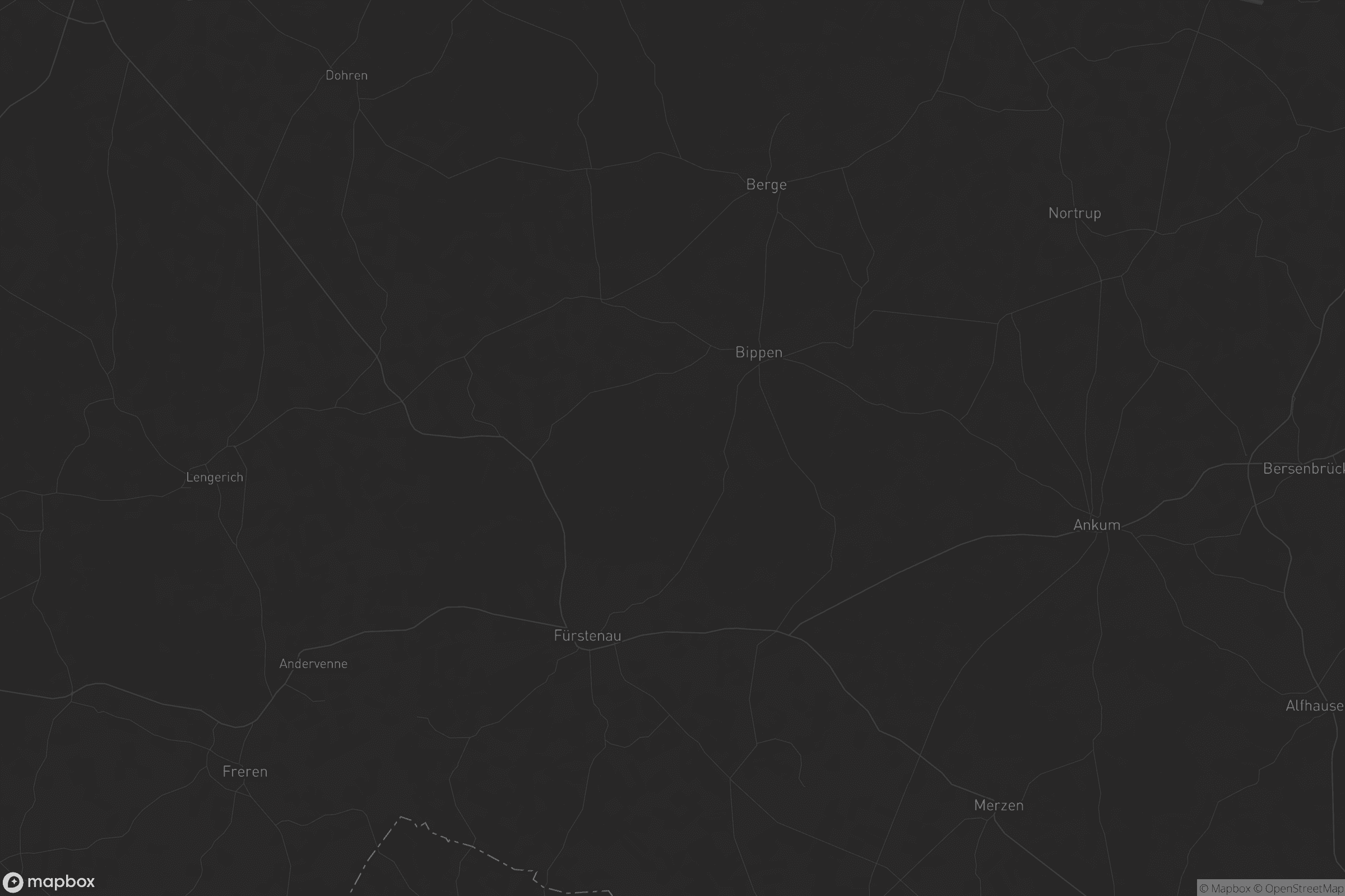 Karte von Samtgemeinde Fürstenau