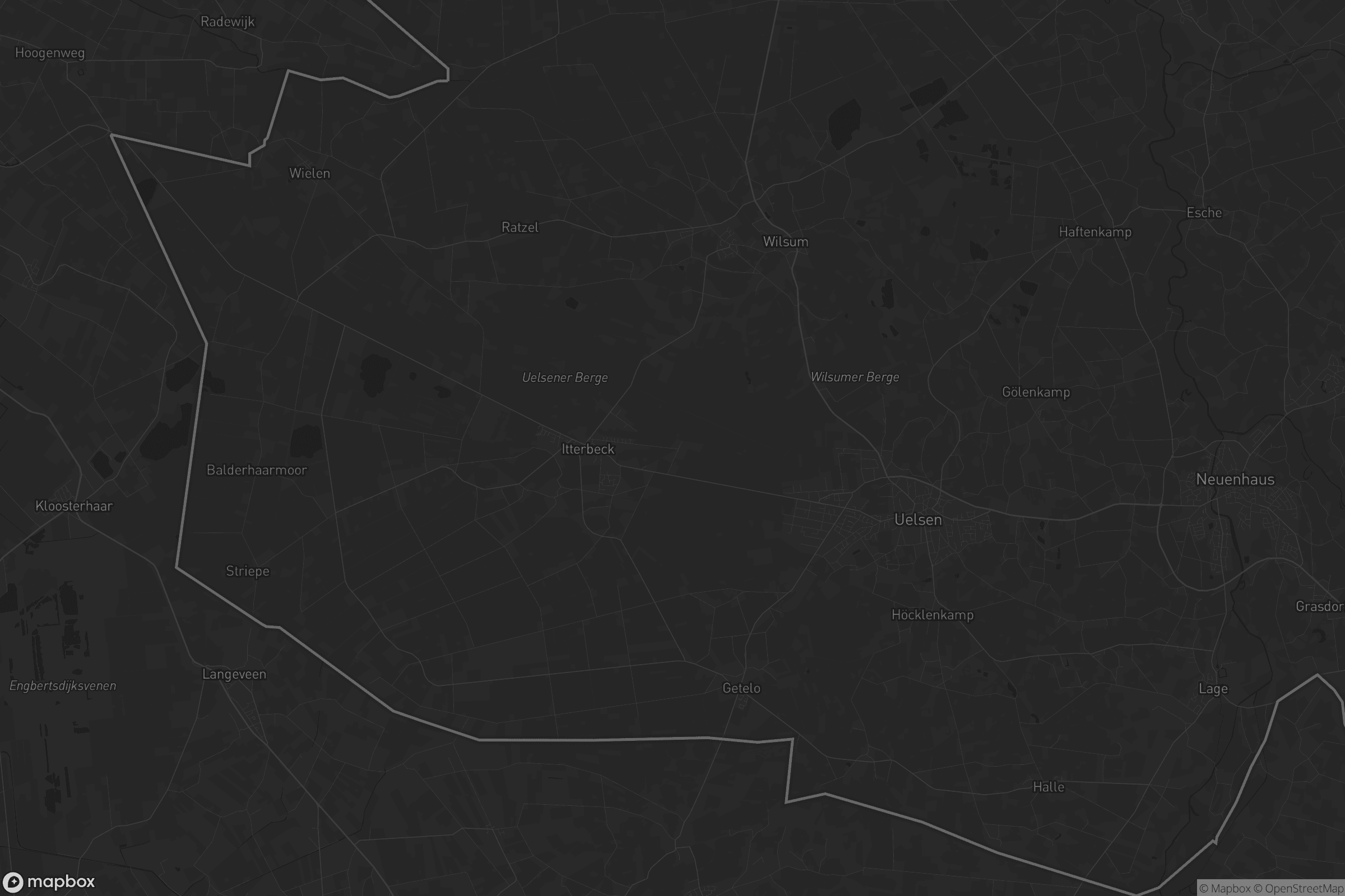 Karte von Samtgemeinde Uelsen