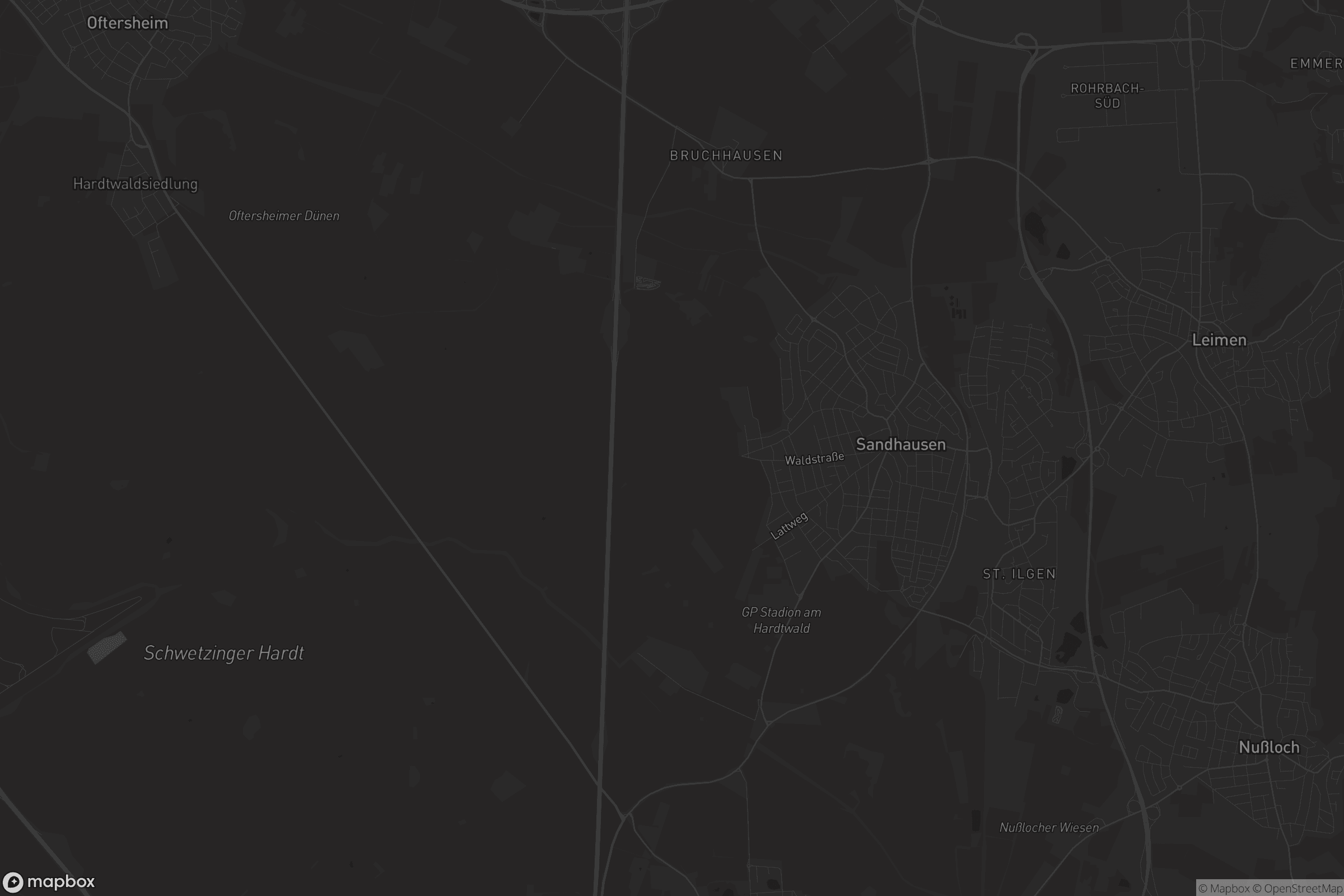 Karte von Sandhausen