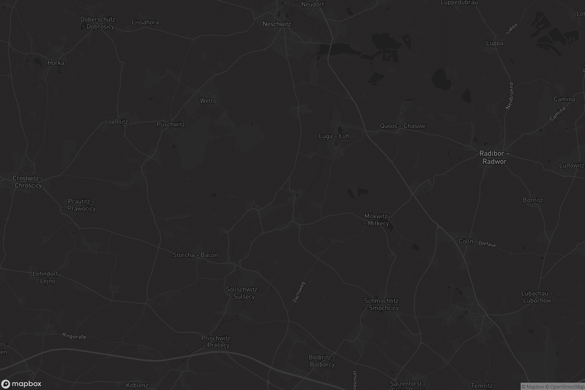 Karte von Saritsch - Zarěč