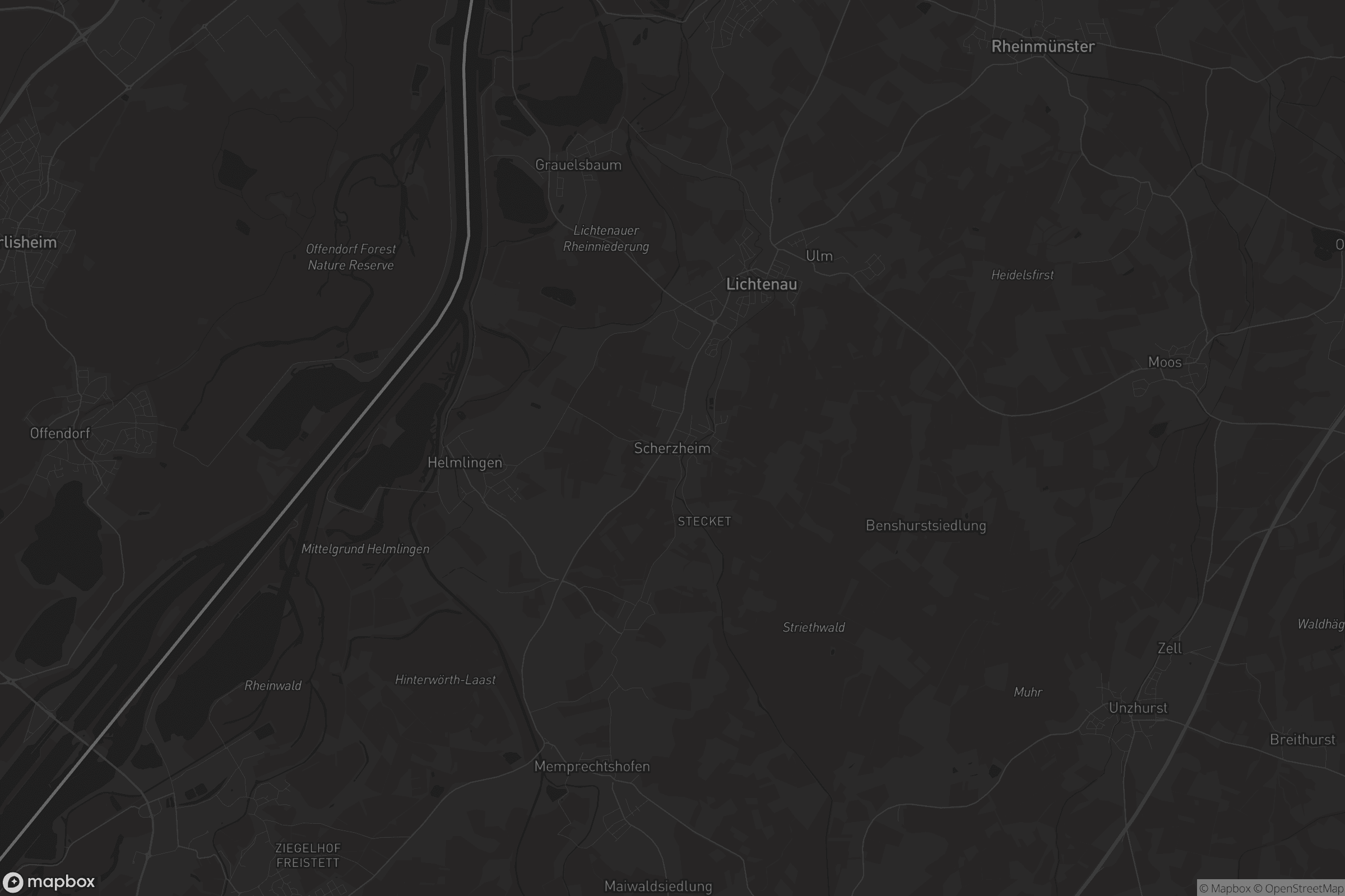 Karte von Scherzheim