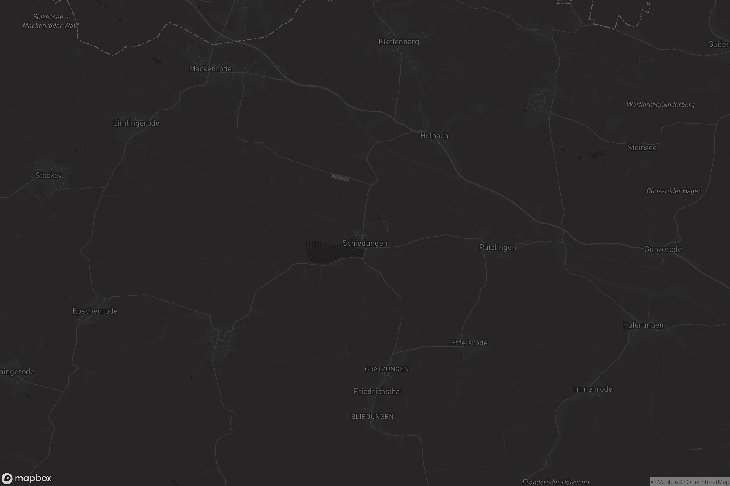 Karte von Schiedungen