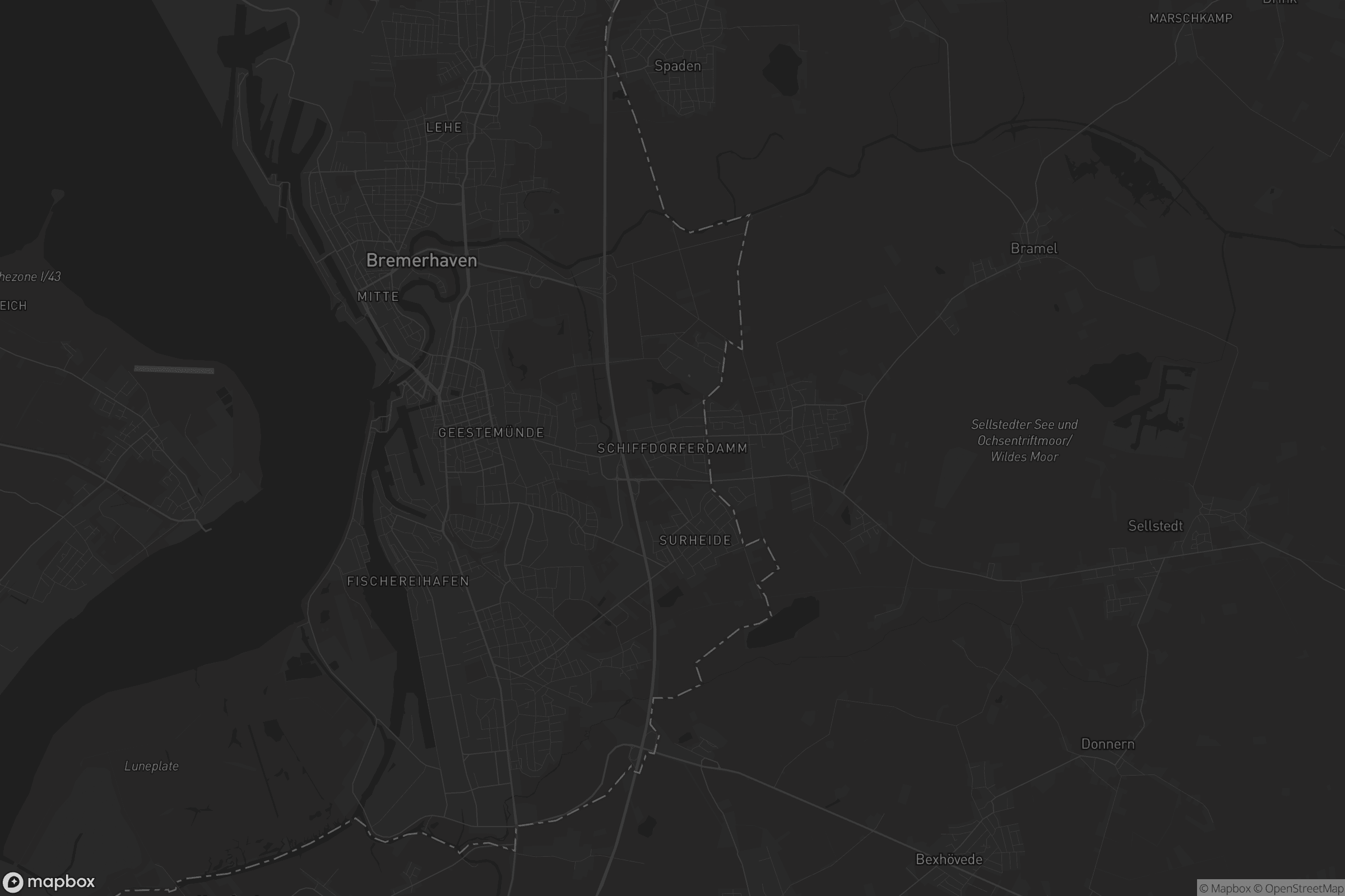 Karte von Schiffdorferdamm