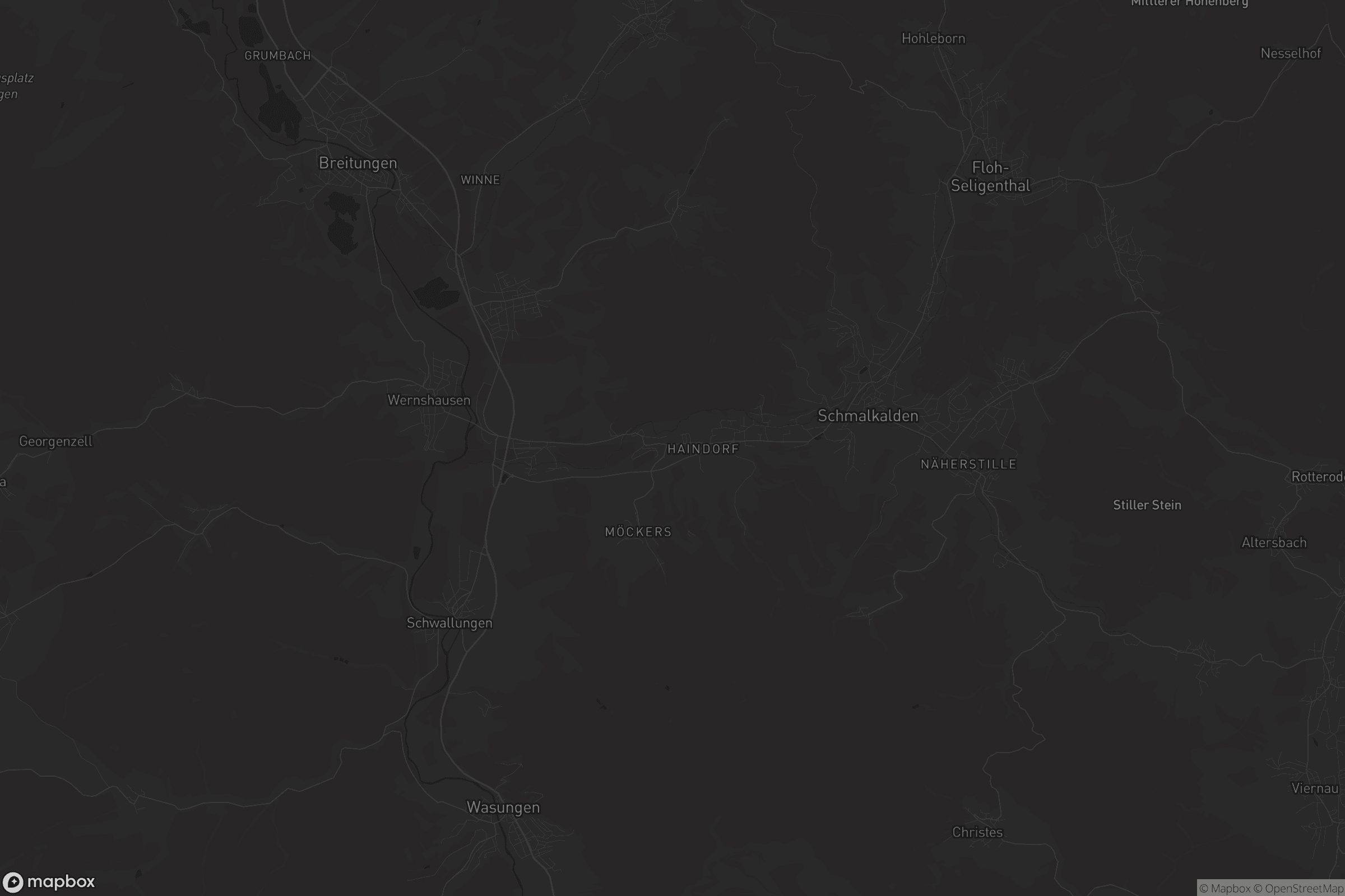 Karte von Schmalkalden