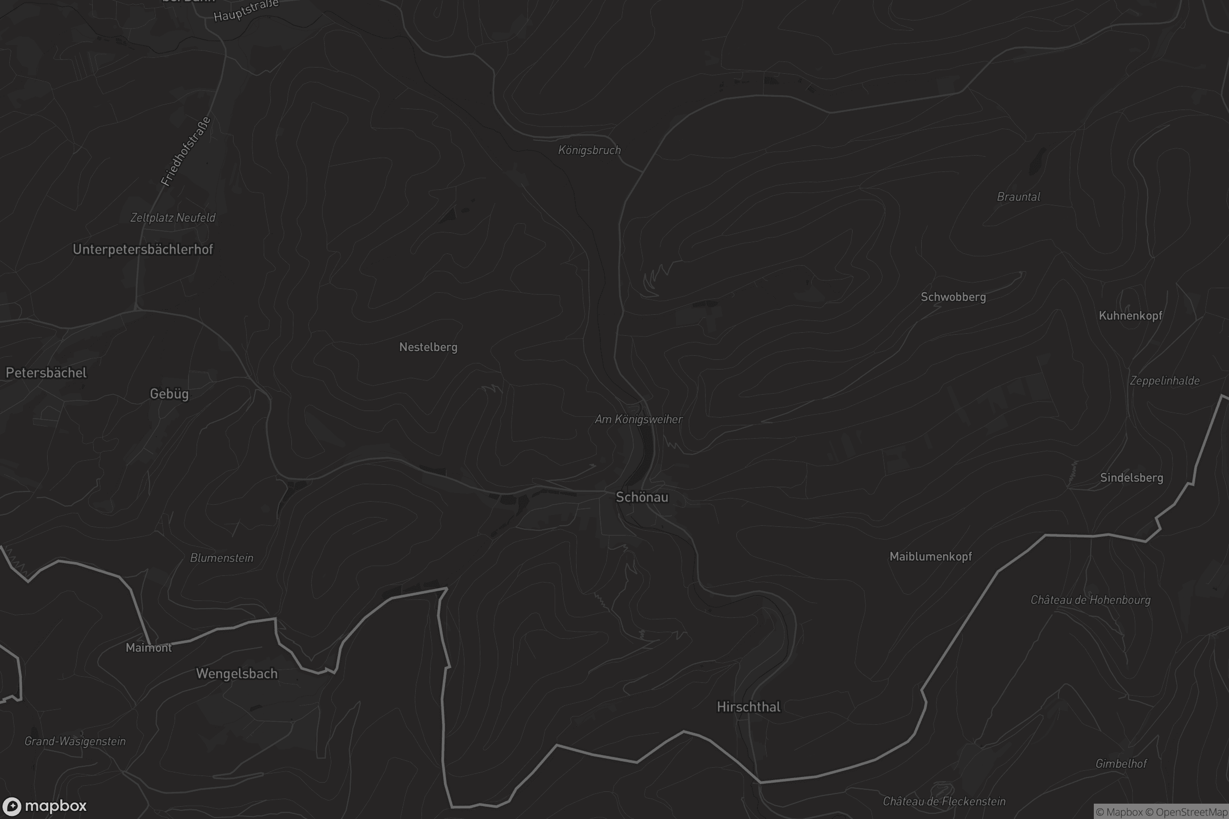 Karte von Schönau (Pfalz)