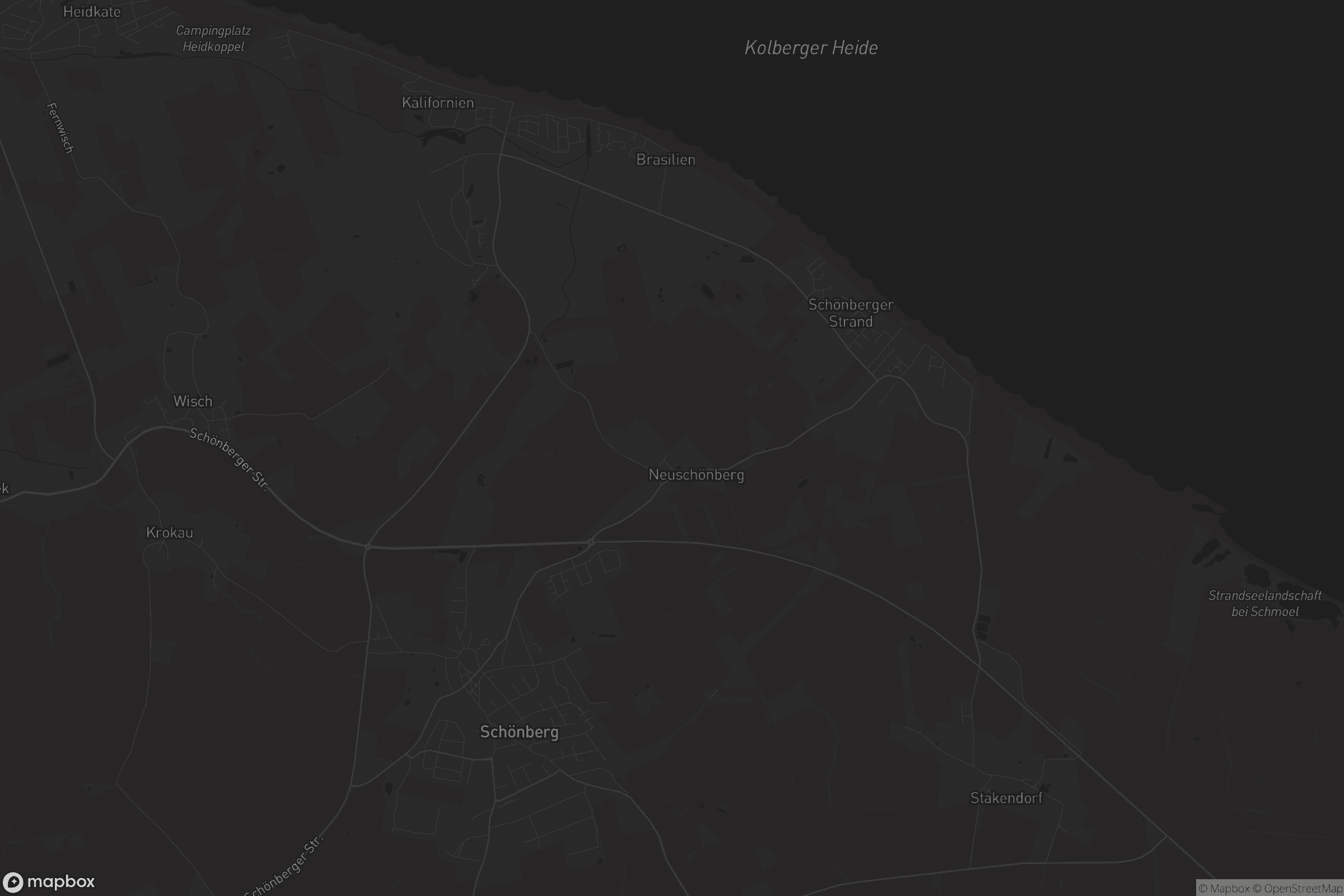 Karte von Schönberg (Holstein)