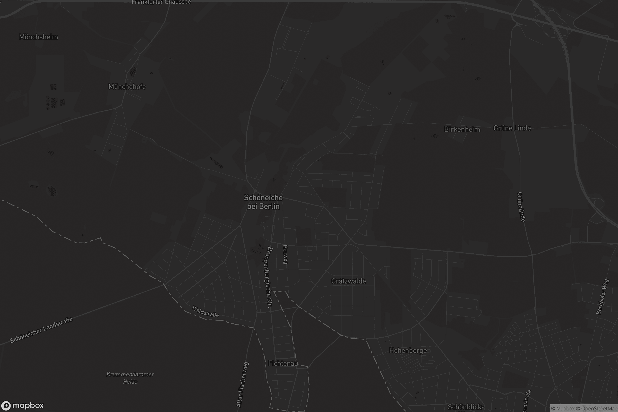 Karte von Schöneiche bei Berlin