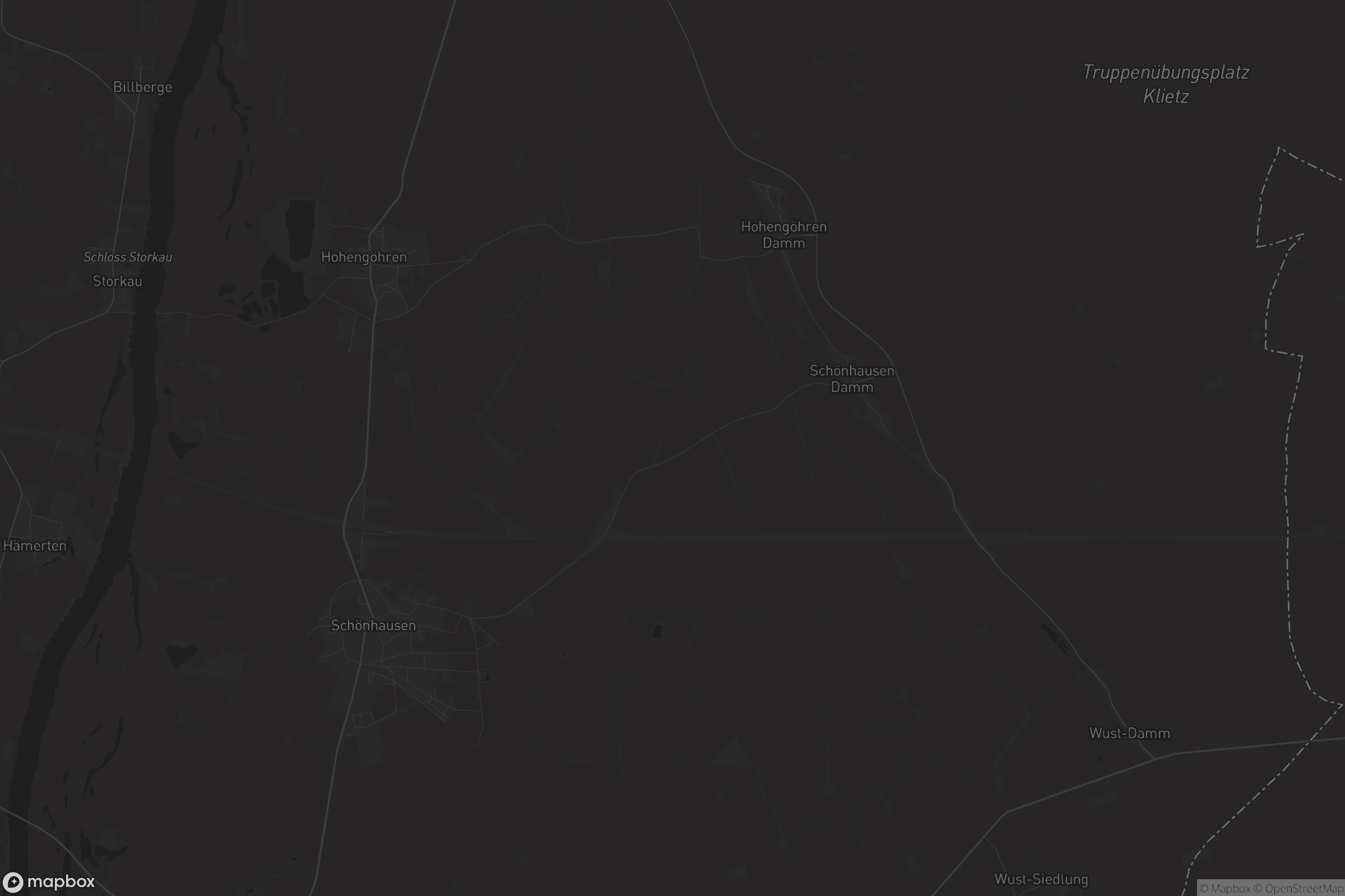 Karte von Schönhausen (Elbe)