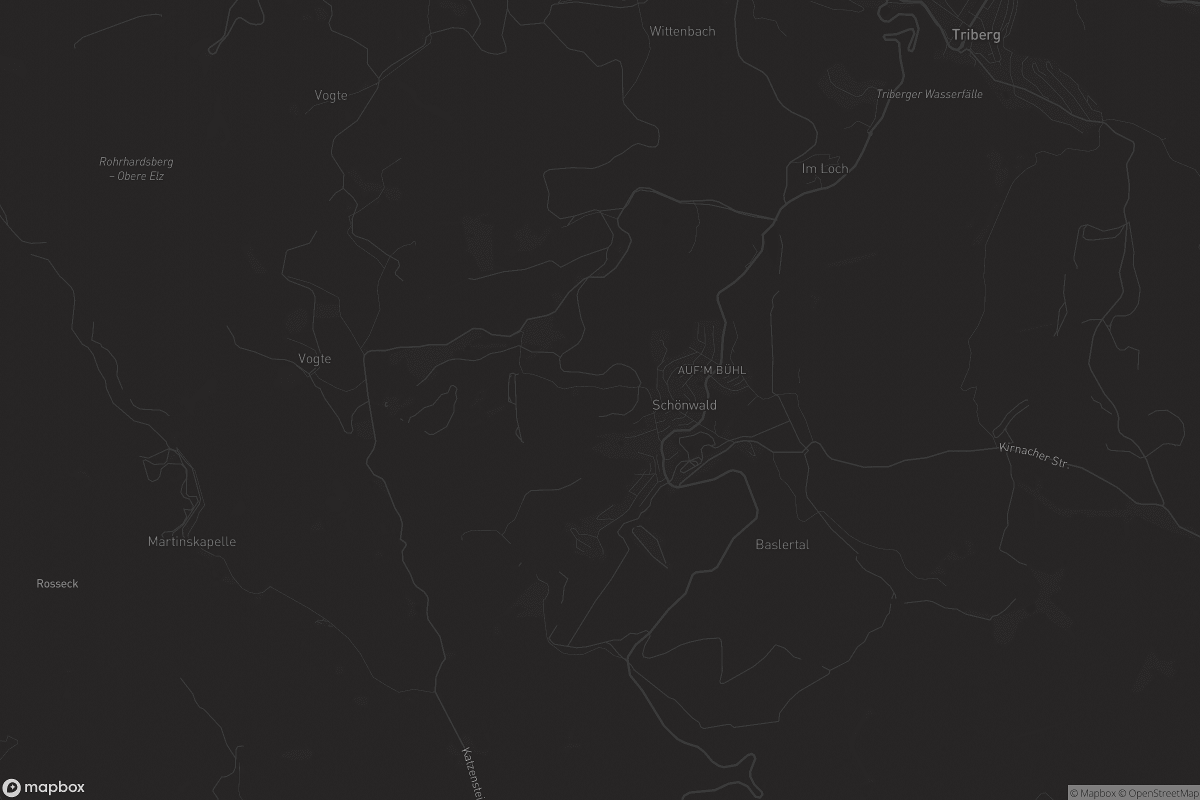 Karte von Schönwald im Schwarzwald