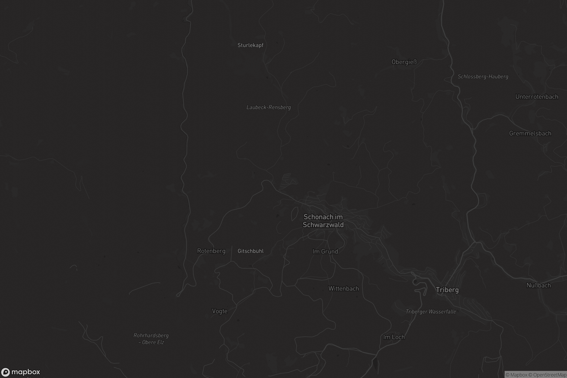 Karte von Schonach im Schwarzwald