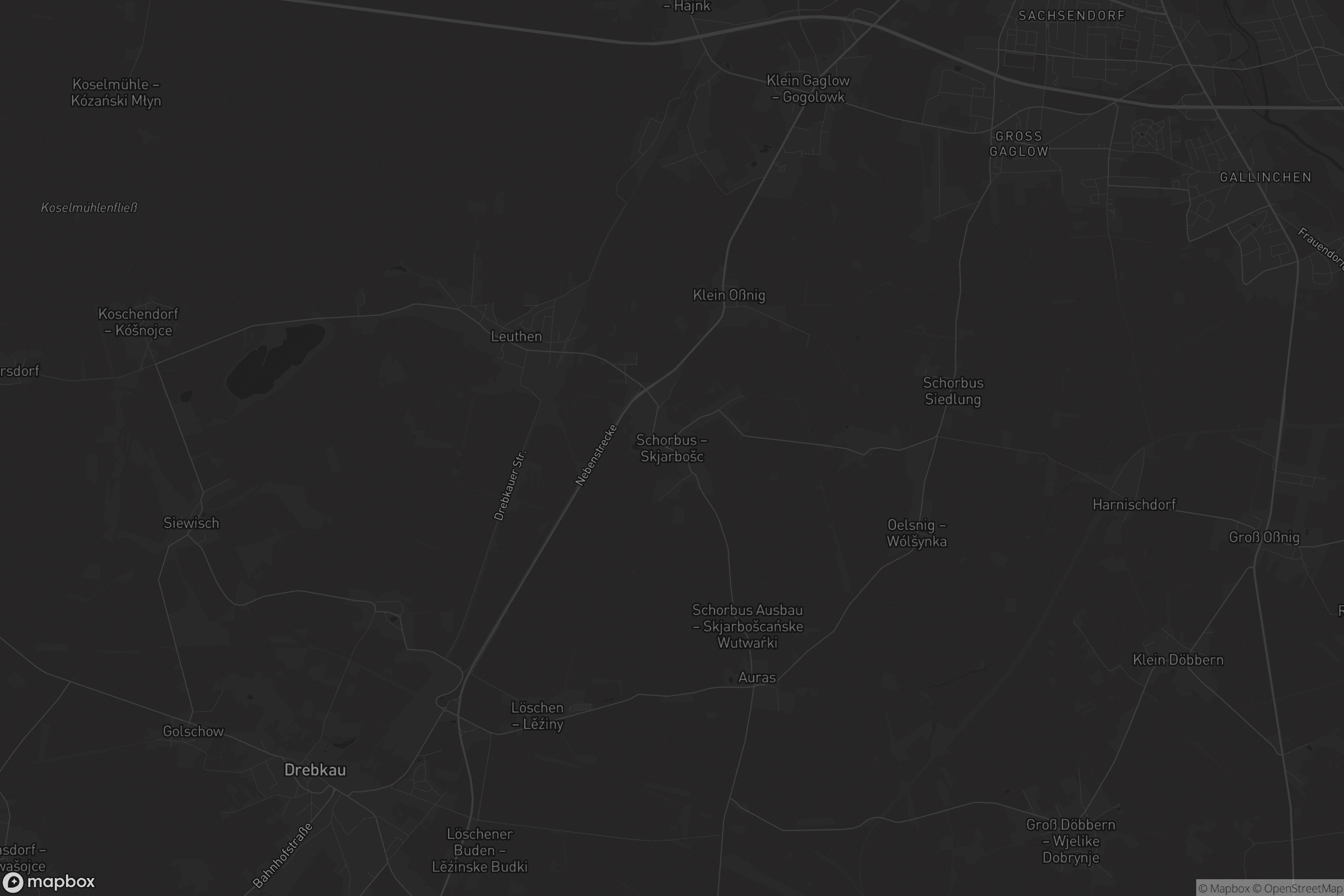 Karte von Schorbus - Skjarbošc