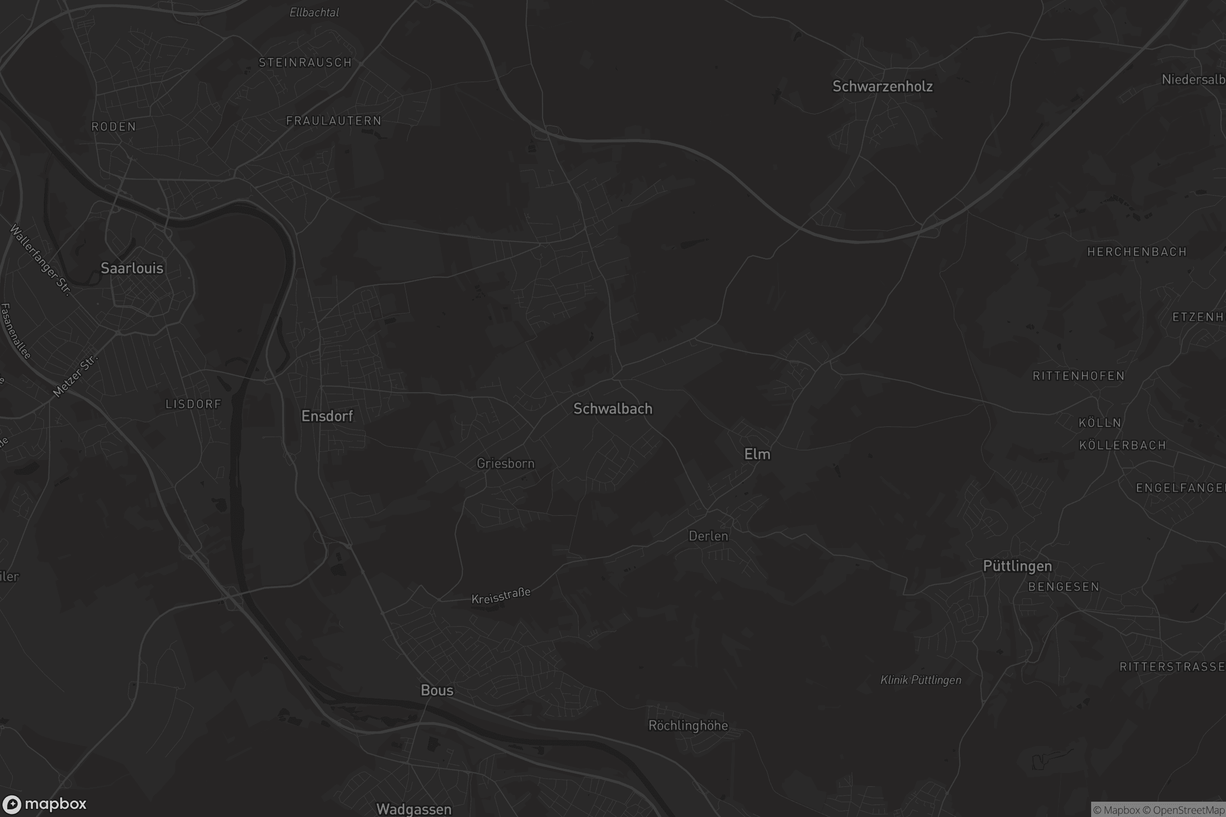 Karte von Schwalbach (Saar)