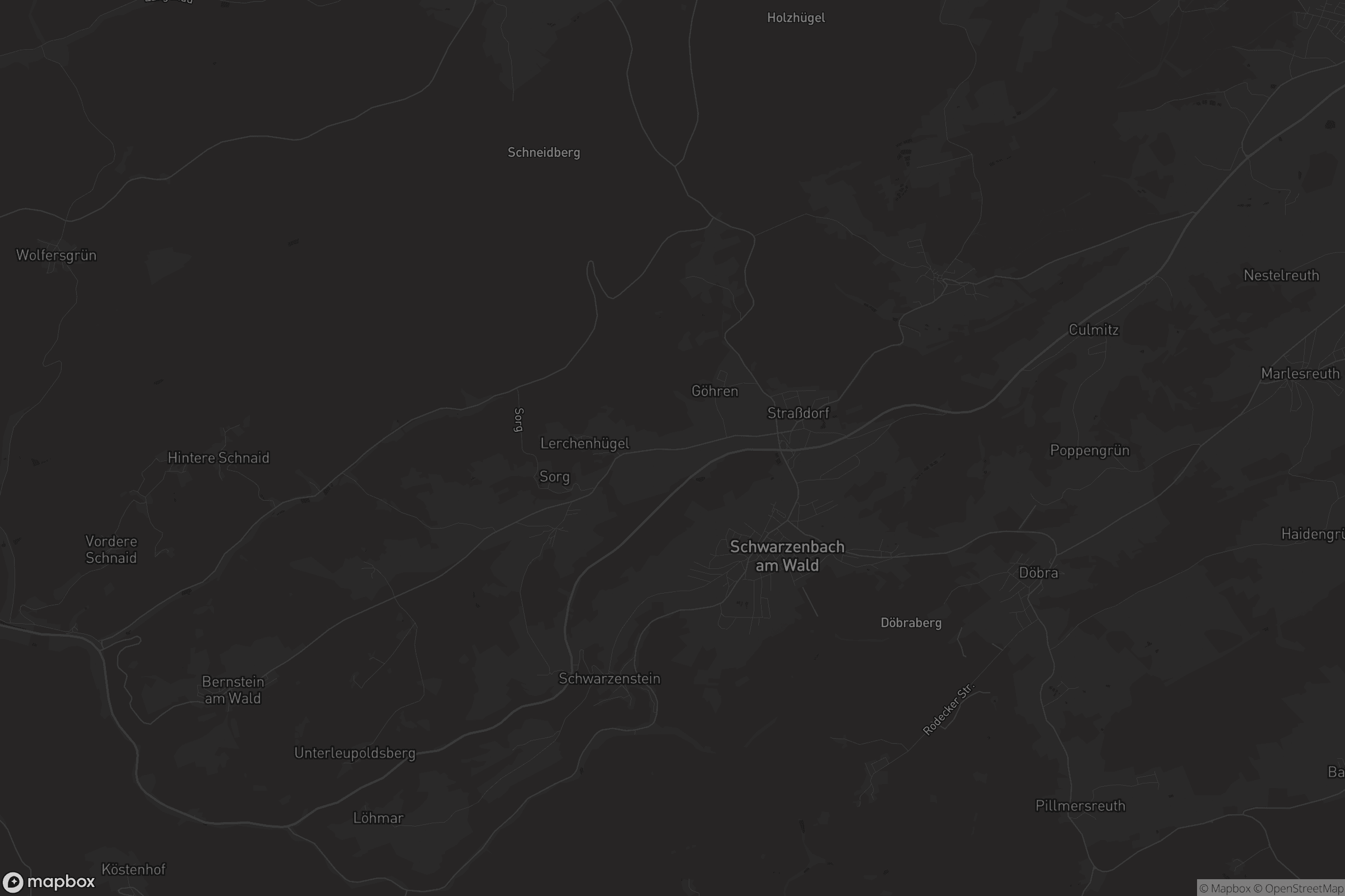 Karte von Schwarzenbach am Wald