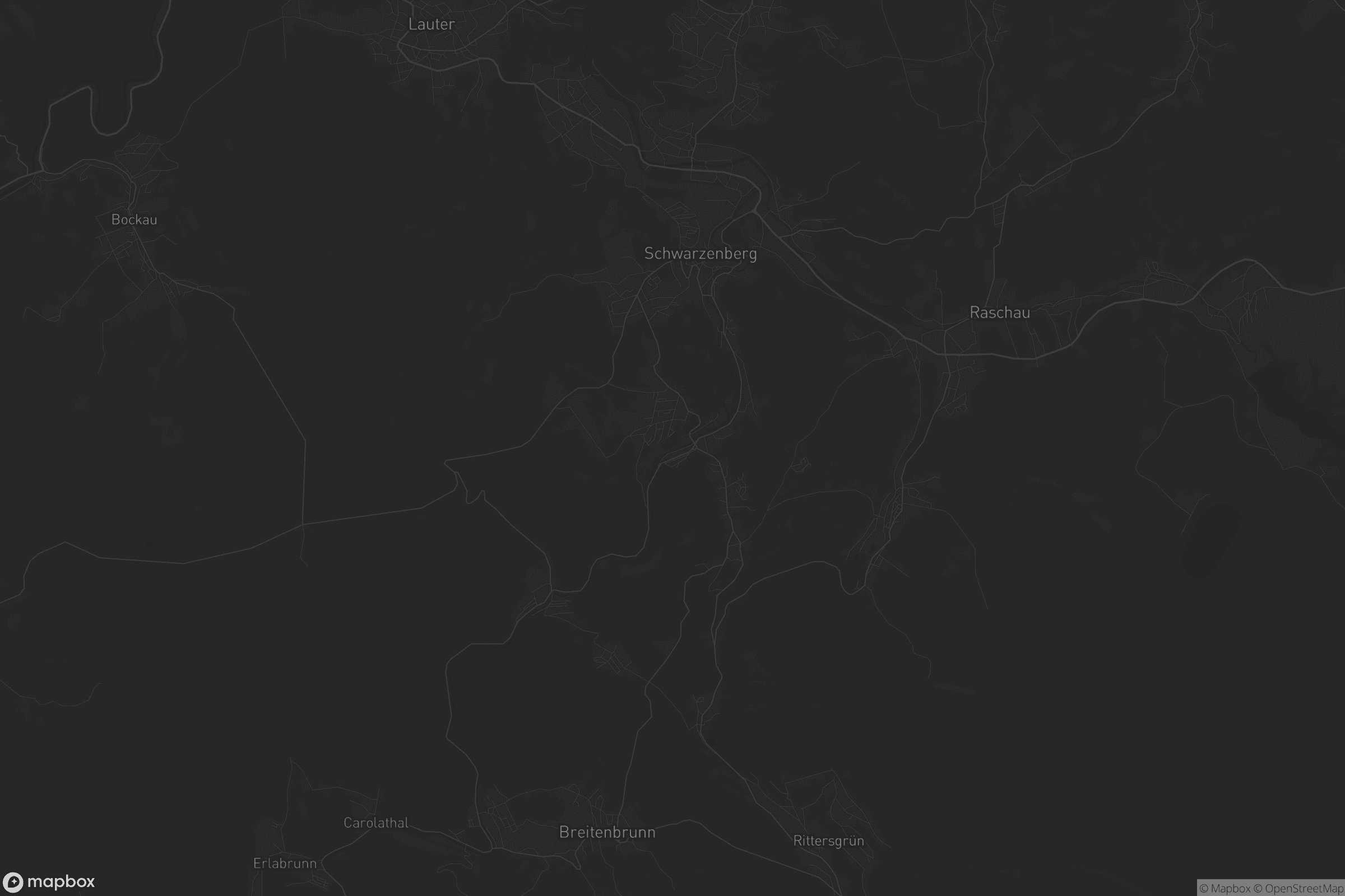 Karte von Schwarzenberg/Erzgebirge