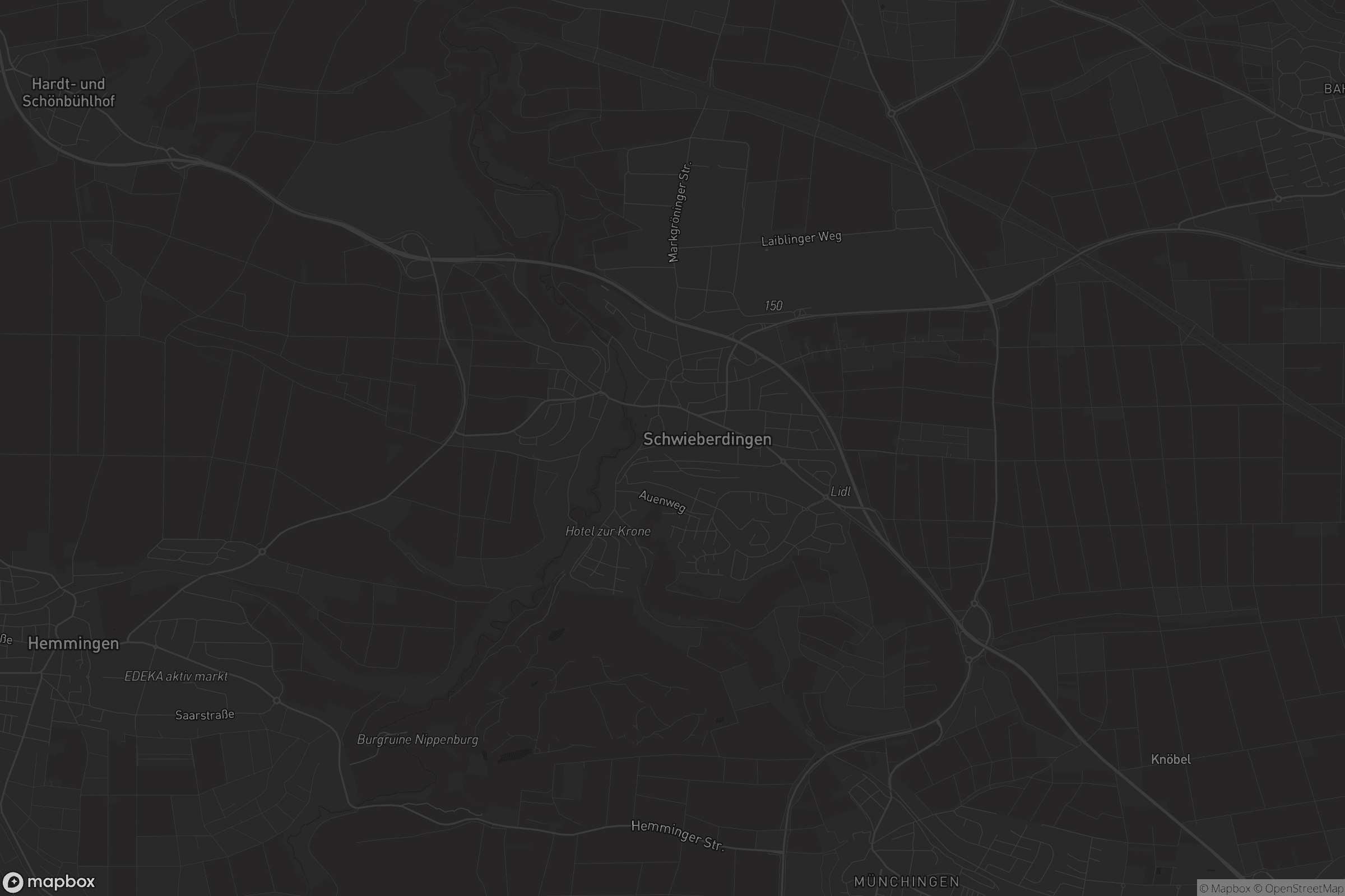 Karte von Schwieberdingen