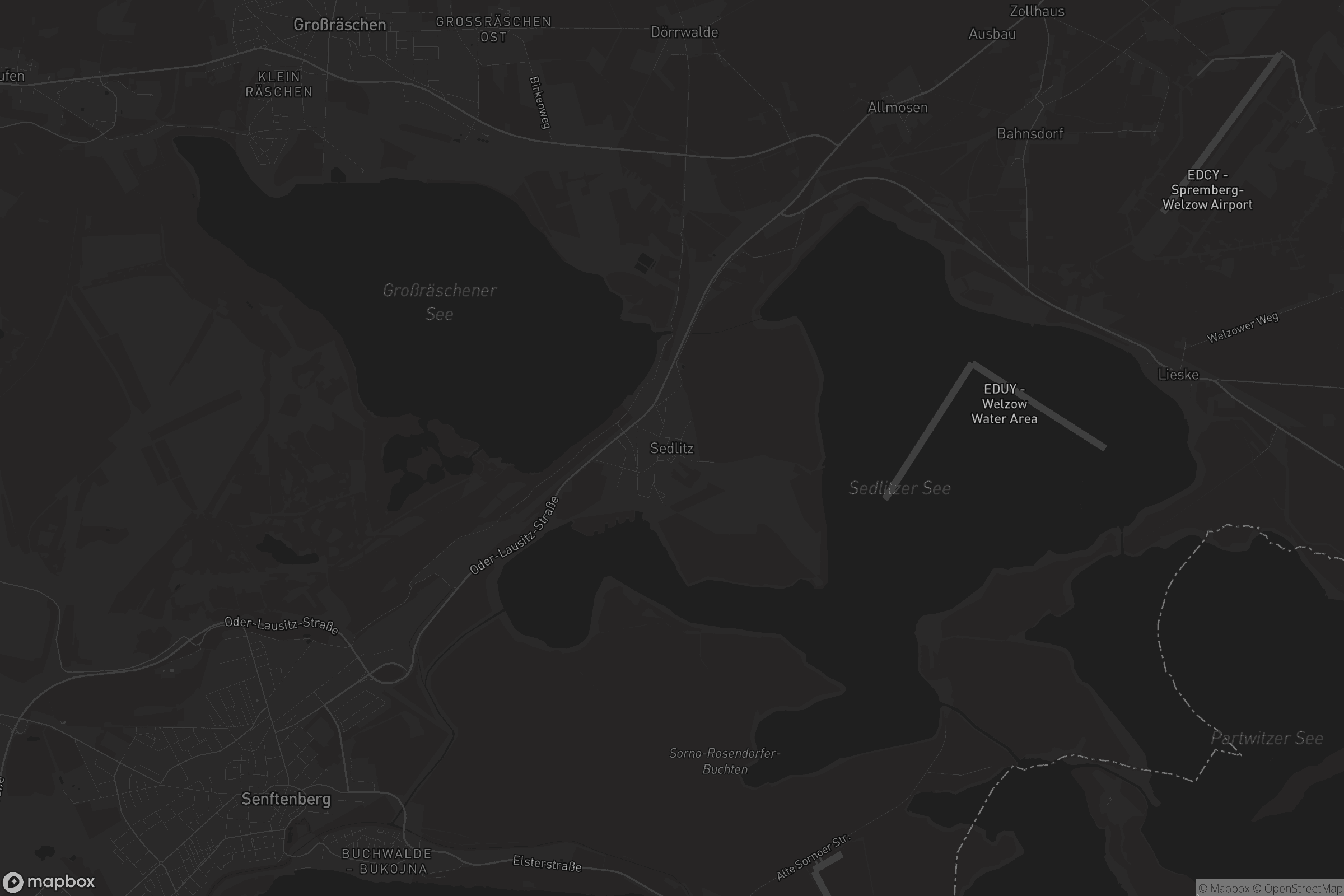 Karte von Sedlitz - Sedlišćo